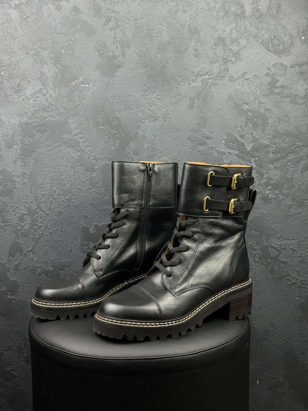 See by Chloe See by Chloé Mallory Women’s Lace Up Boots Size US 9 / IT 39 - 1 Thumbnail