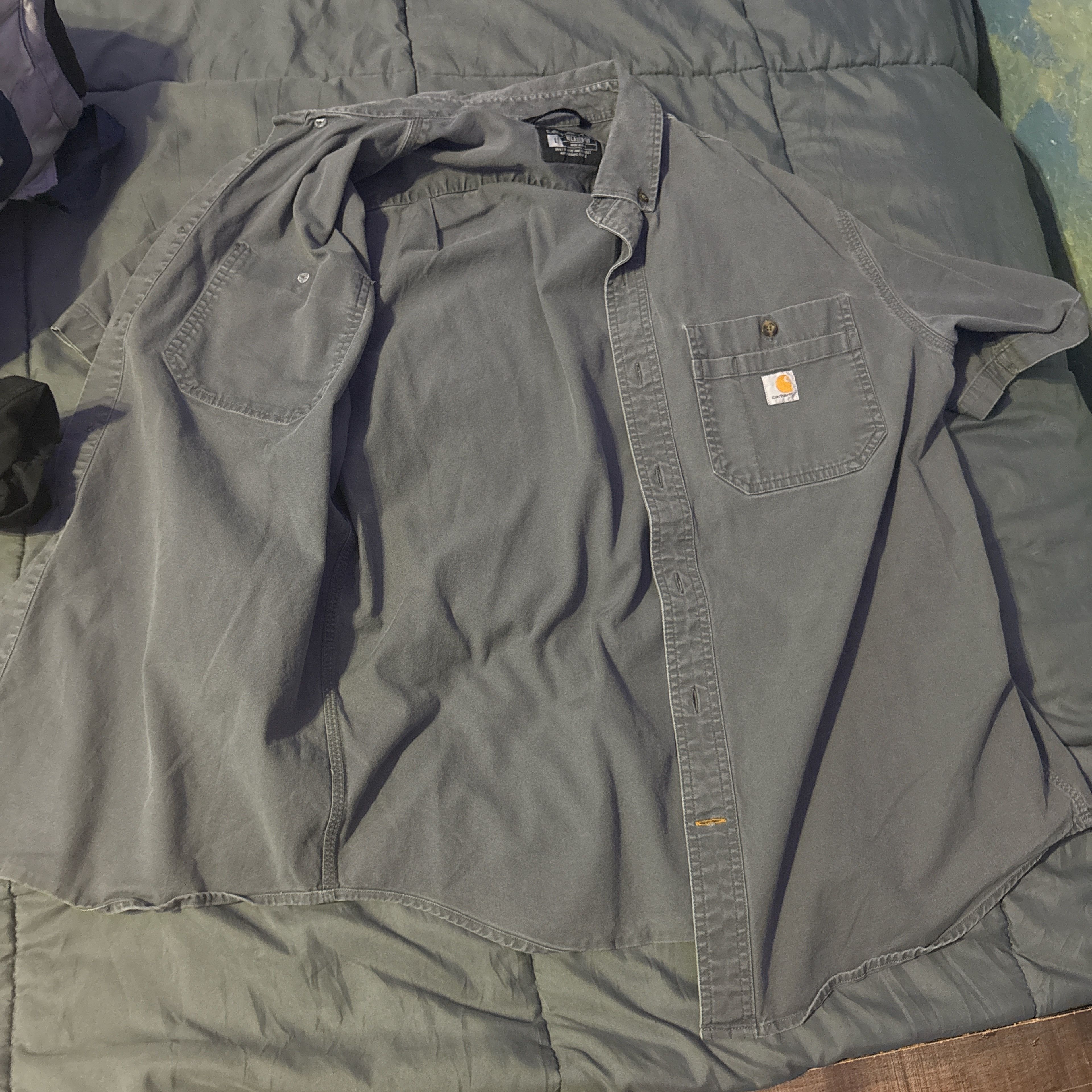 Carhartt Carhartt L grey button up Size US L / EU 52-54 / 3 - 2 Thumbnail