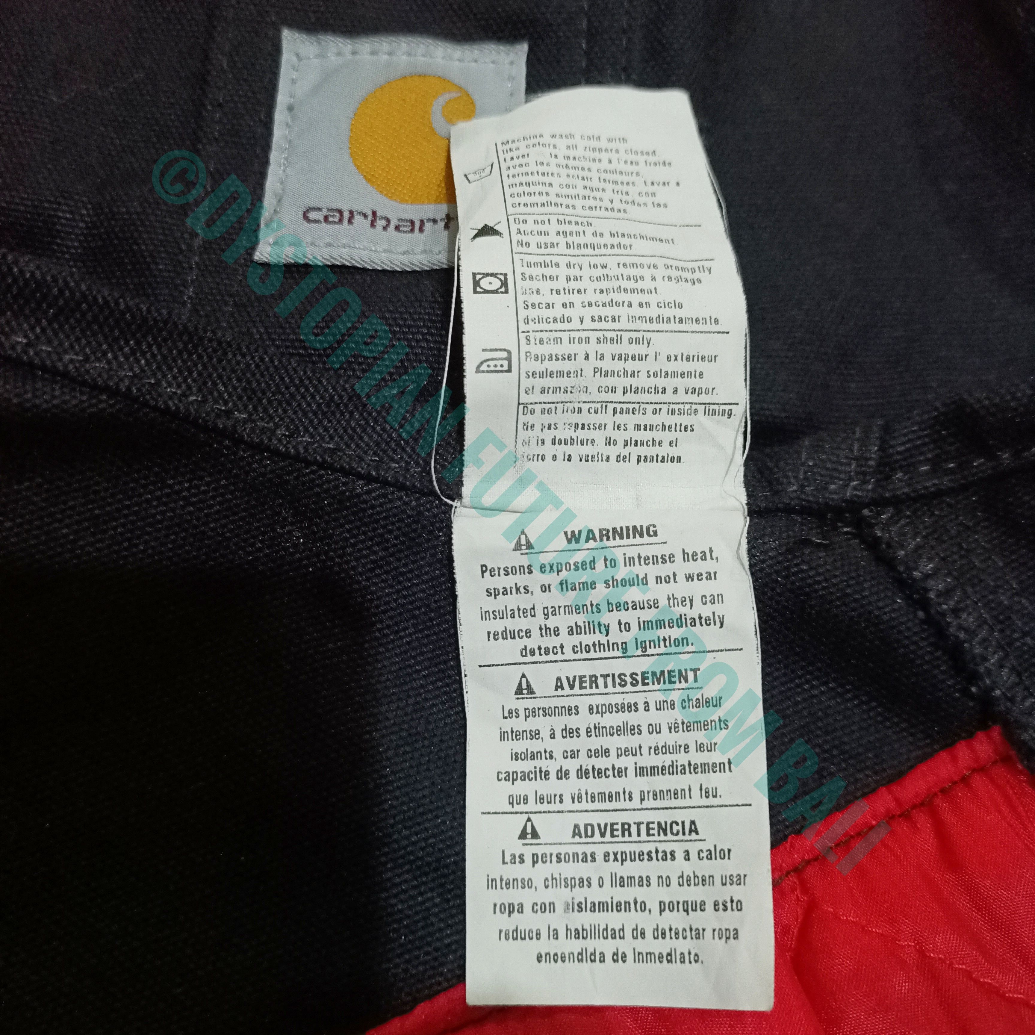 Carhartt Carhartt Duck Zip-to-Thigh Bib Overall/Quilt Lined Size US 37 - 11 Thumbnail