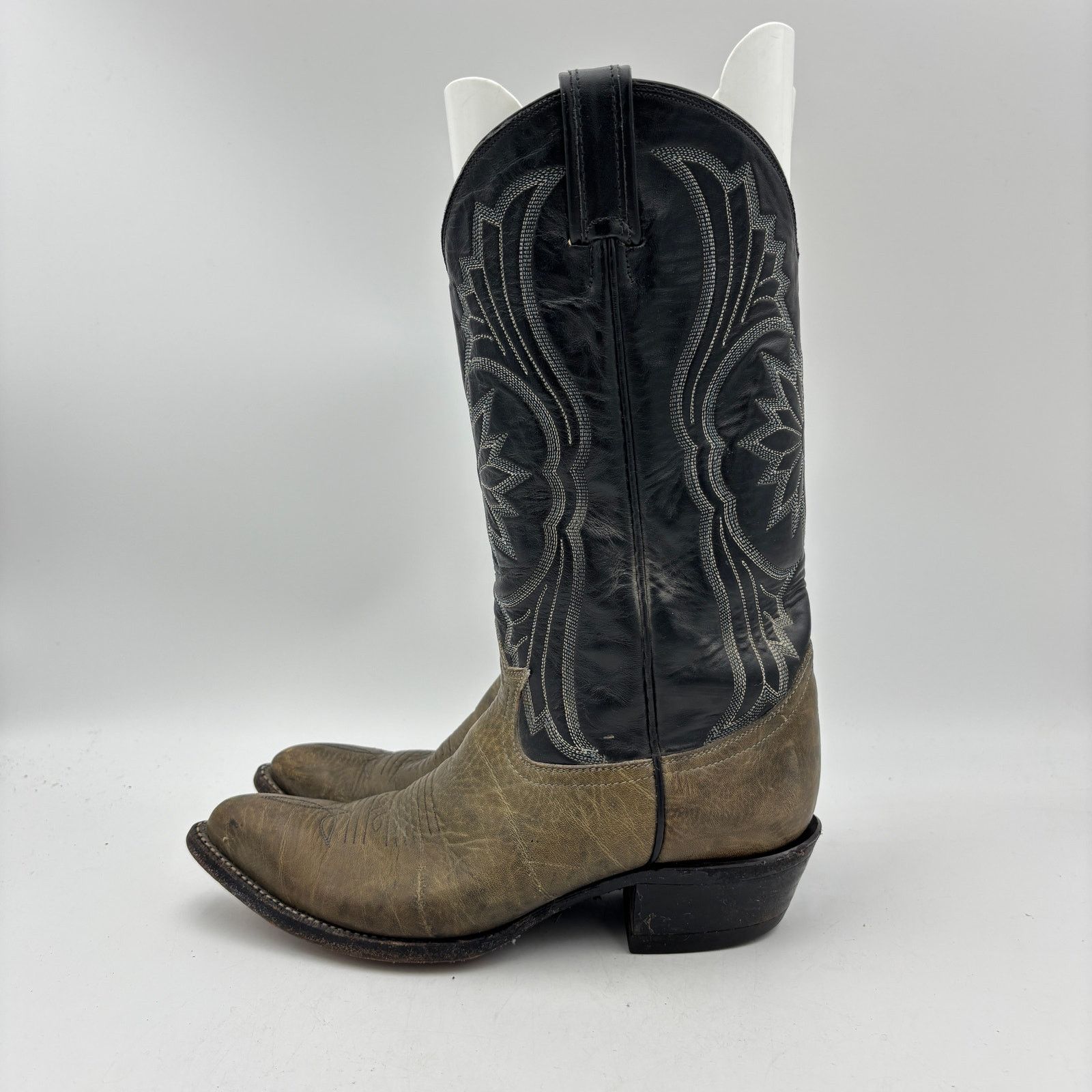 Tony Lama × Vintage Vintage Tony Lama 6701 Black Label Western Boots 7.5D 90s Size US 7.5 / EU 40-41 - 5 Thumbnail