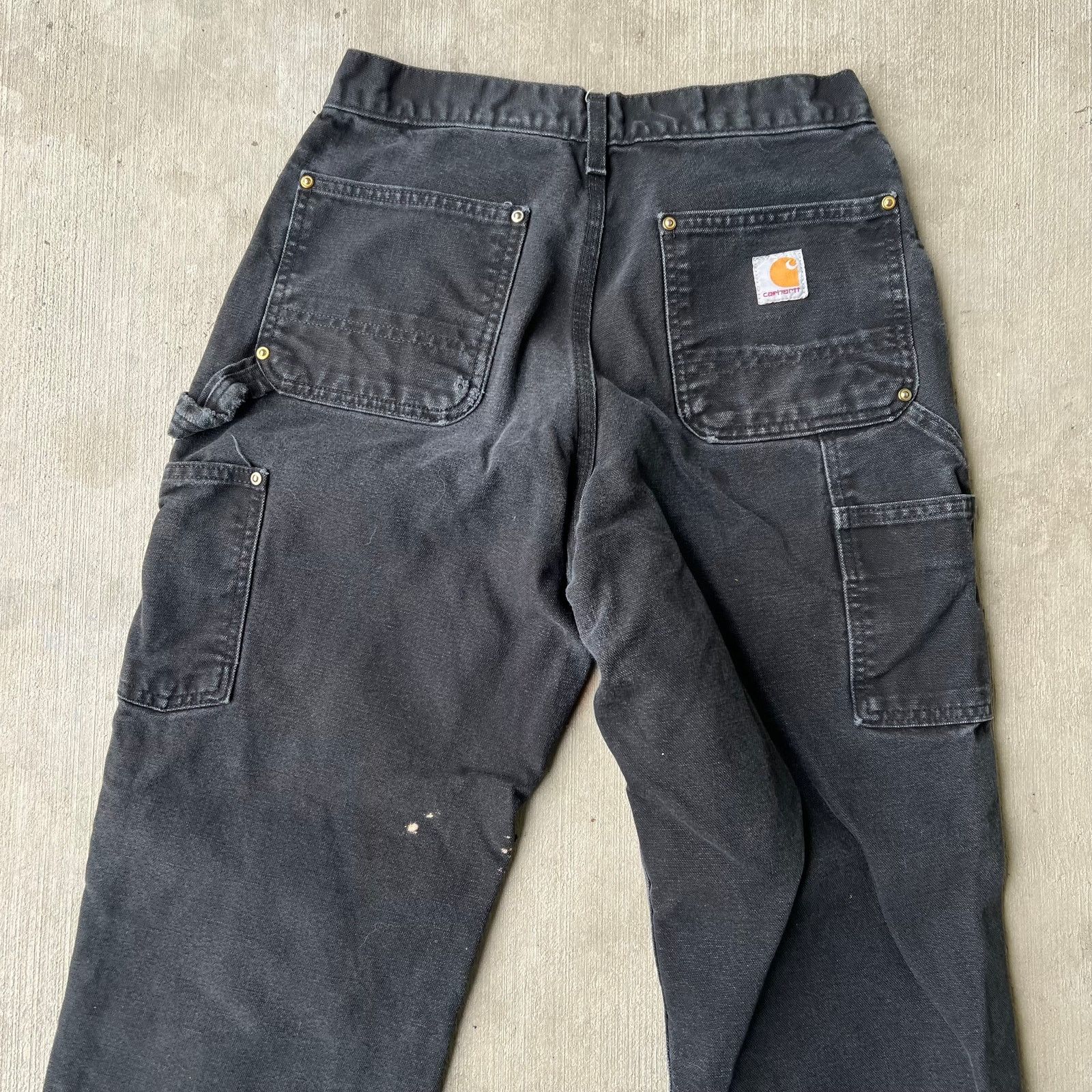 Carhartt × Vintage Carhartt faded black double knee work wear carpenter pants Size US 28 / EU 44 - 6 Thumbnail