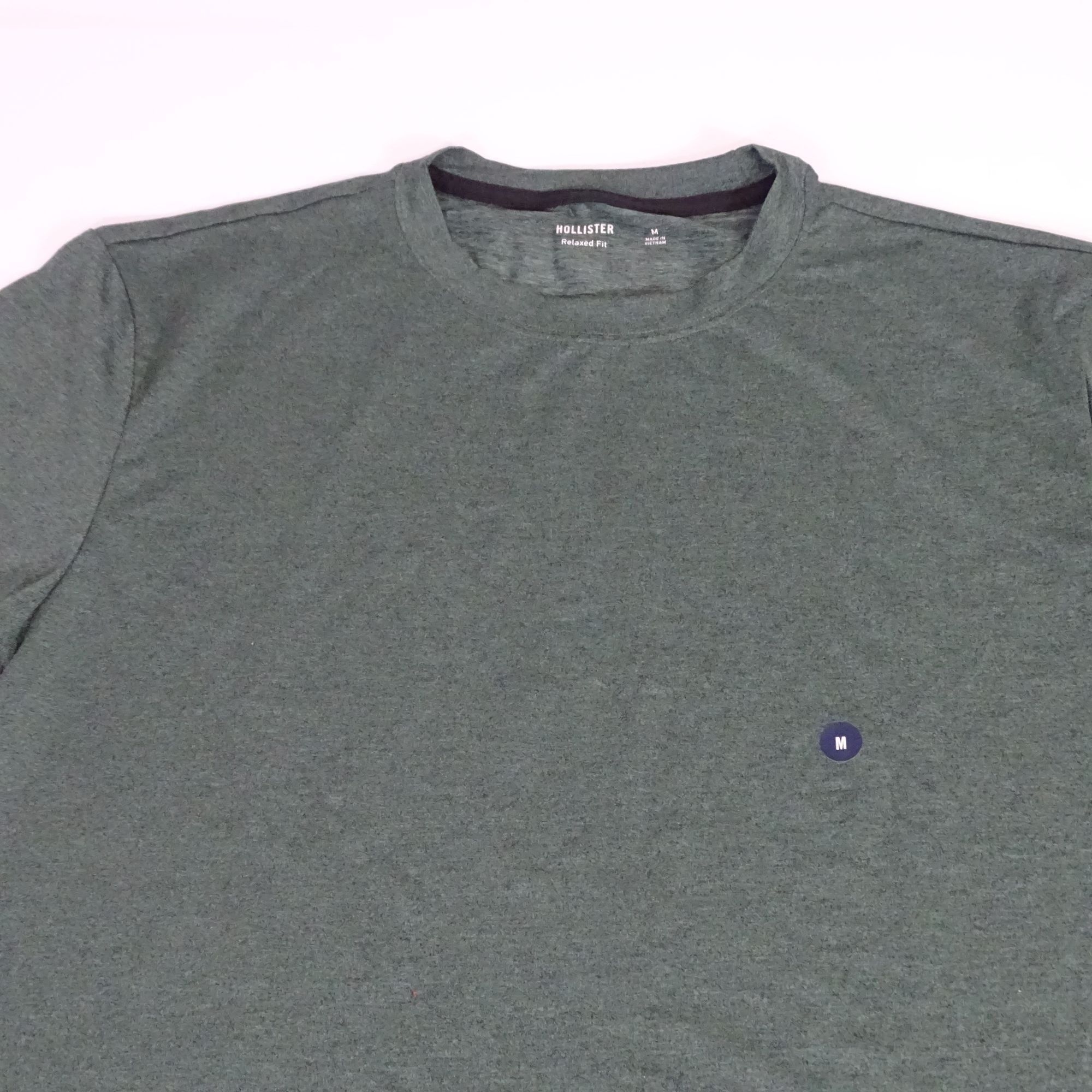 Hollister Hollister Men Relaxed Fit Heather Green Crew T-Shirt Size M Size US M / EU 48-50 / 2 - 2 Thumbnail