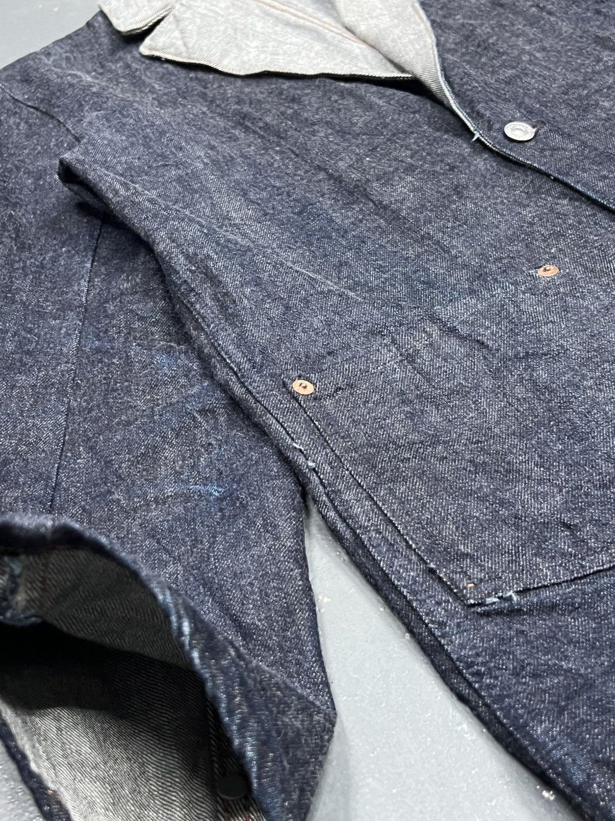 Other Japanese Denim Blazer C.S.F. | Tailored Jacket | Rare Size 38R - 5 Thumbnail