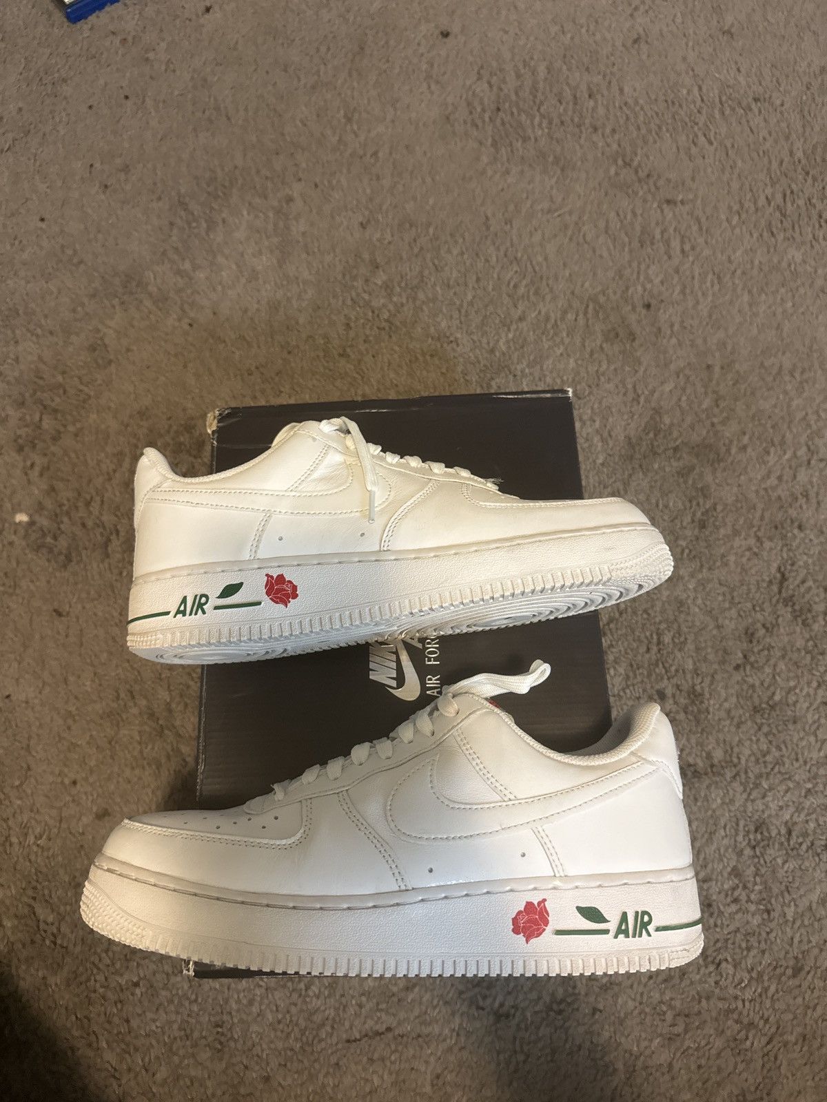 image of Nike Air Force 1 “Thank You Plastic Bag” Shoes in White, Men's (Size 9)