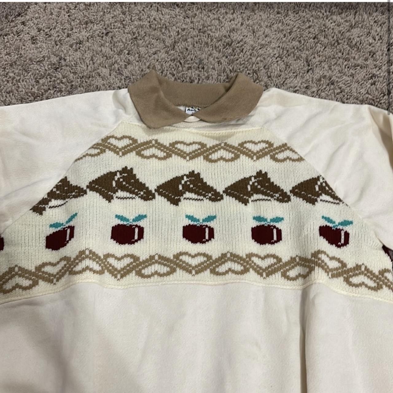 Hanes × Vintage Vintage Collared Horse Crewneck Size L / US 10 / IT 46 - 3 Thumbnail