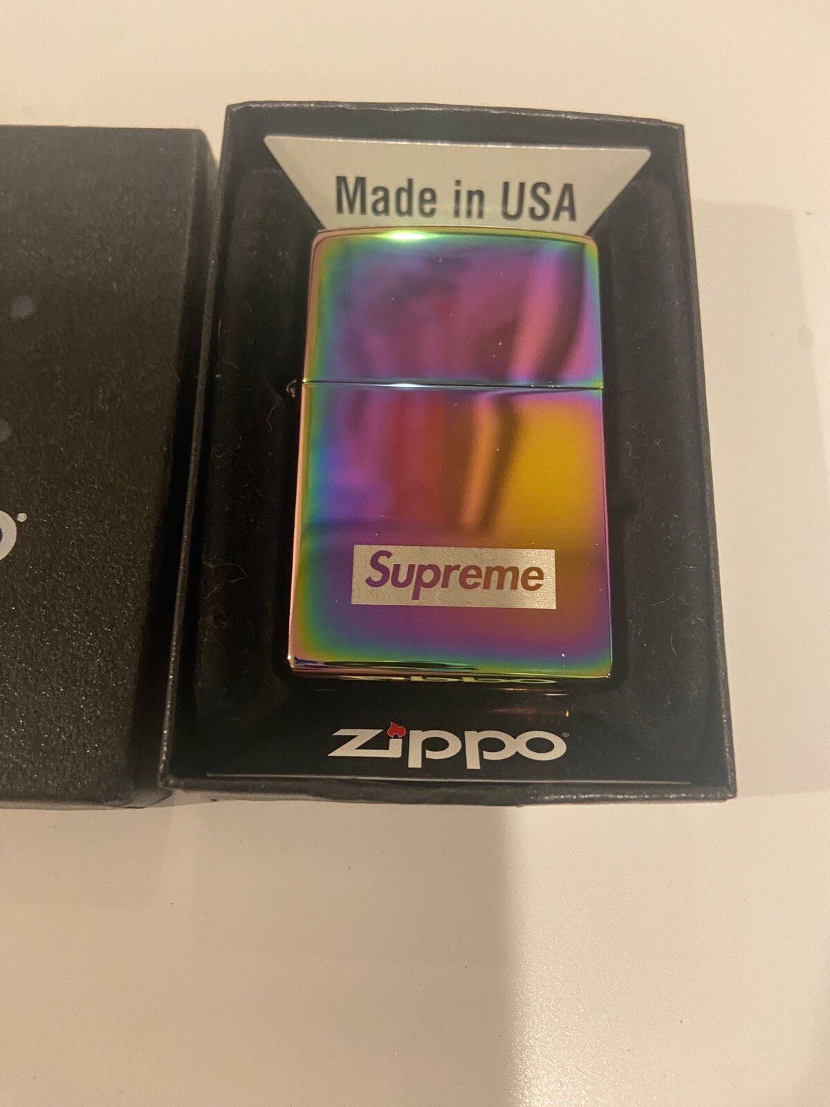 Supreme Iridescent Supreme Spectrum Zippo Lighter | Grailed