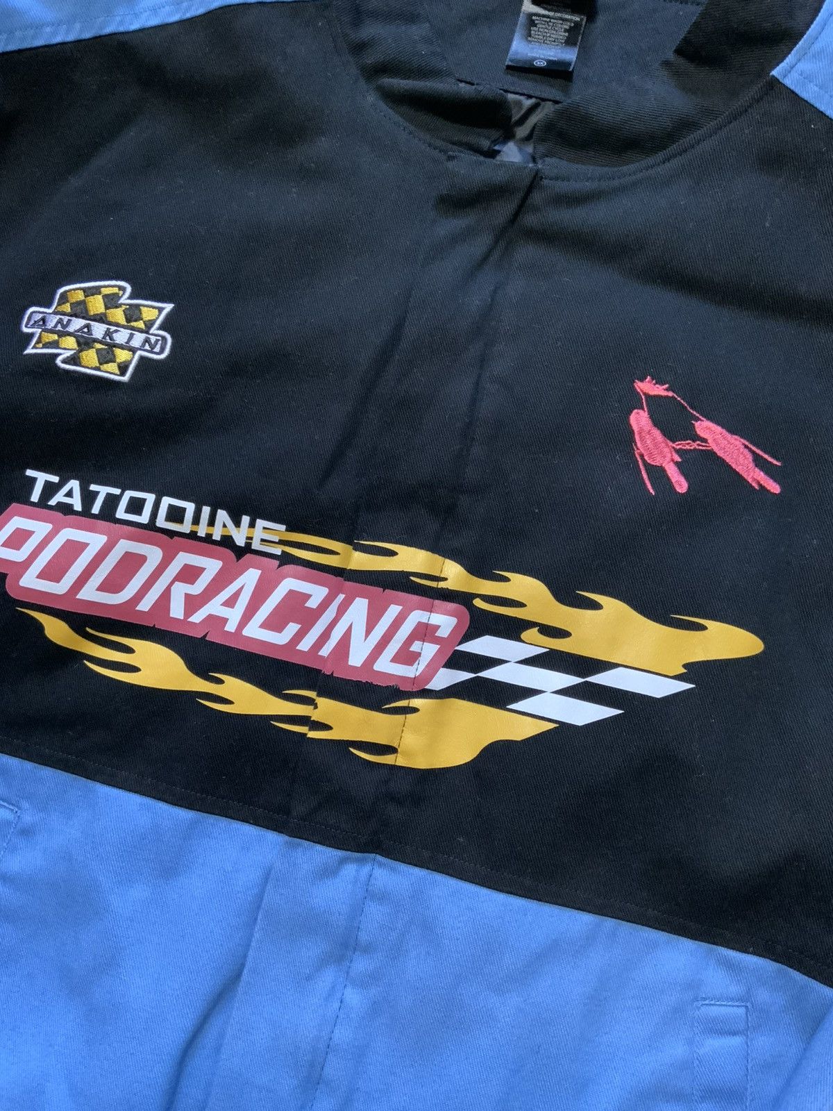Star Wars Star Wars Pod Racing BoxLunch Anakin Checkered Bomber Jacket Size US XXL / EU 58 / 5 - 5 Thumbnail