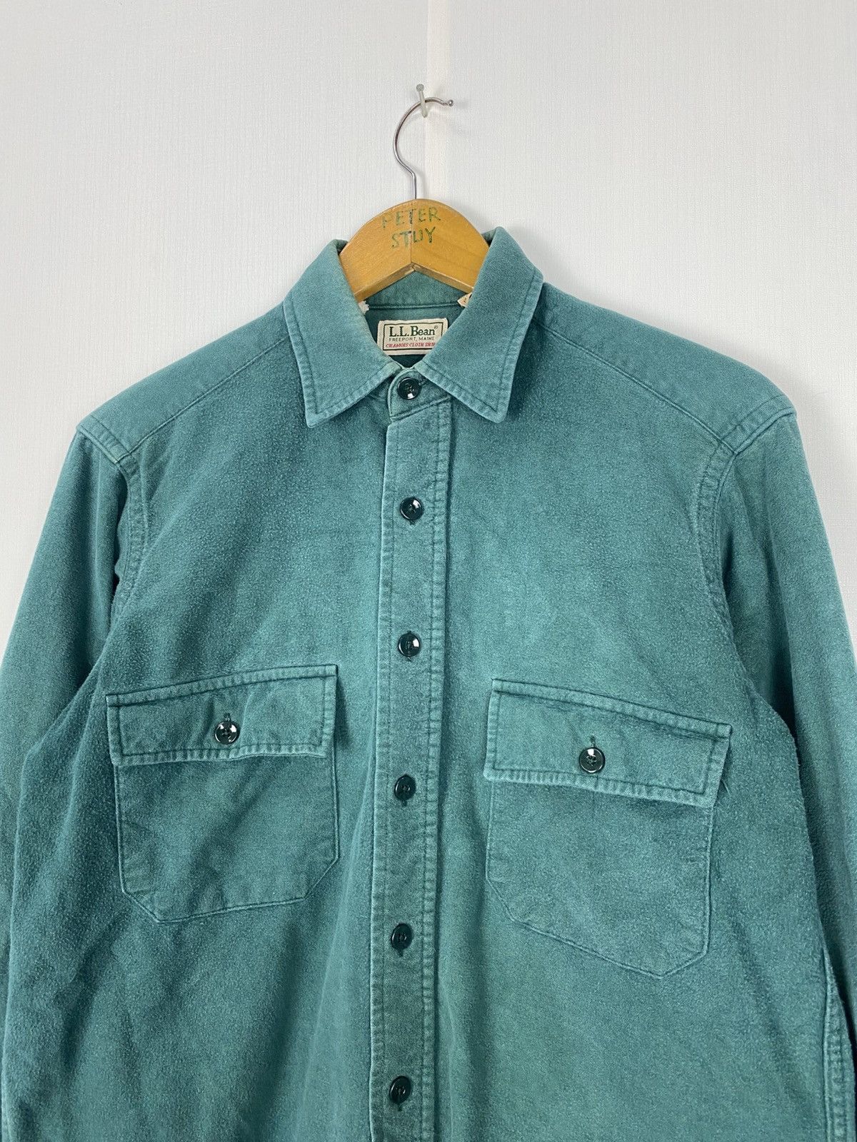 L.L. Bean Vintage 90’s L.L. Bean Chamois Cloth Shirt Size US M / EU 48-50 / 2 - 5 Thumbnail