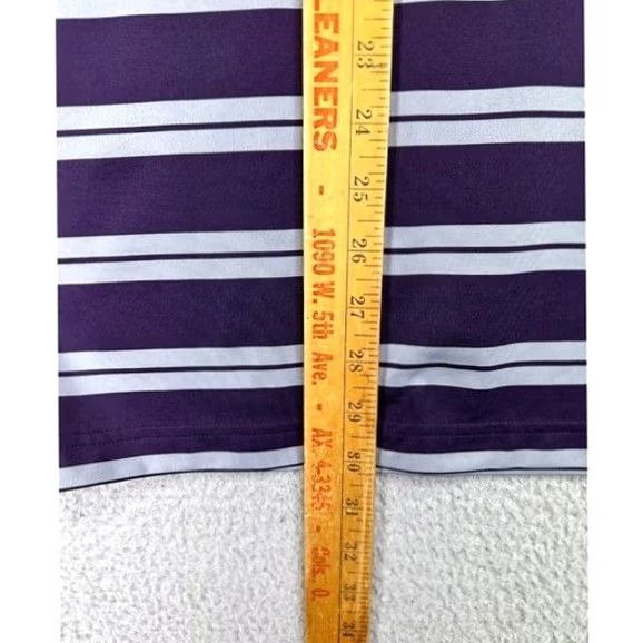Under Armour Under Armour Shirt Mens XL HeatGear Purple Regimental Striped Golf Polo Rugby Polo Shirt Mens XL Purple Striped HeatGear Golf Polo Rugby Size US XL / EU 56 / 4 - 7 Thumbnail