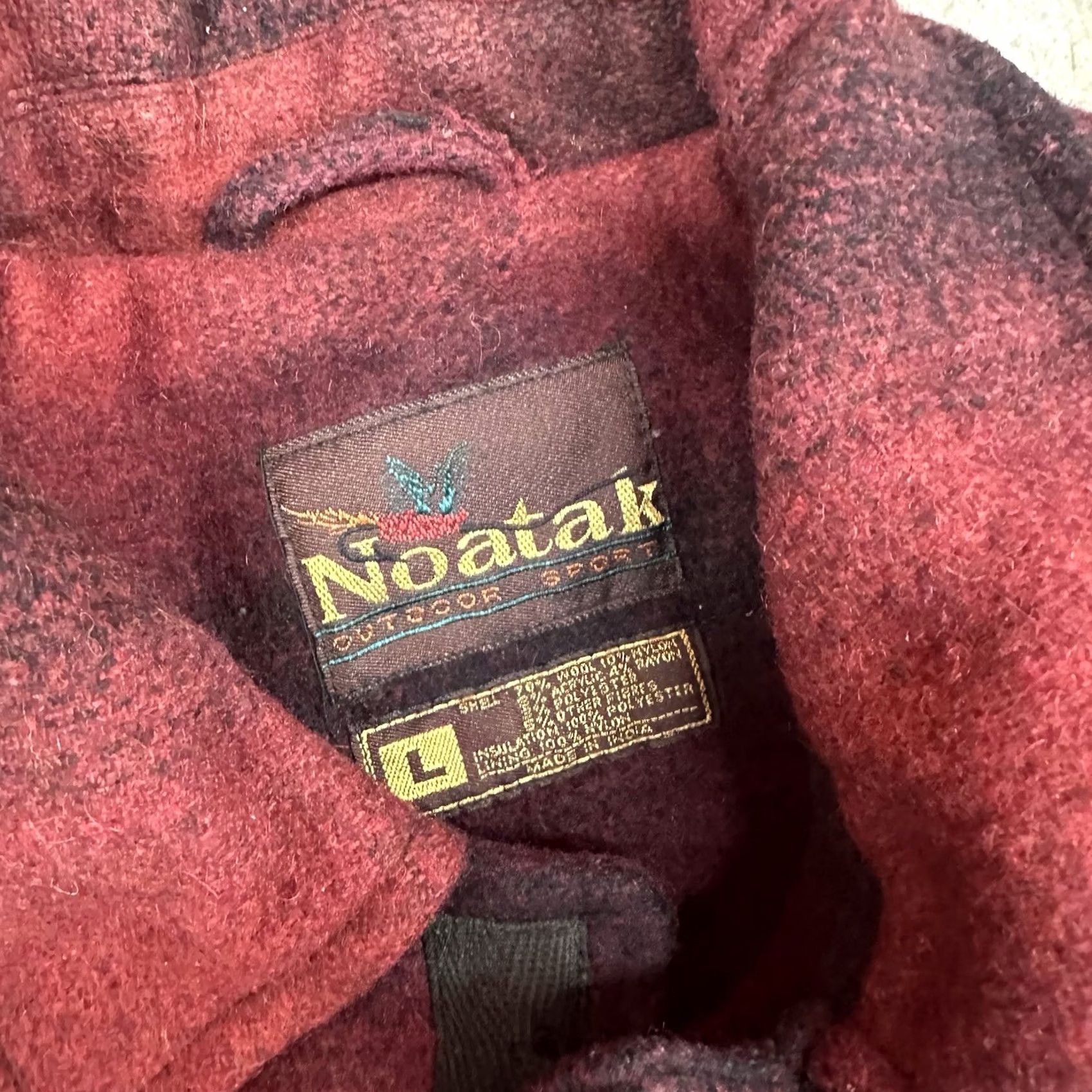 Vintage VINTAGE Noatak Coat Men L Wool Blend Buffalo Plaid Red Button Up Mid-Length Size US L / EU 52-54 / 3 - 2 Thumbnail