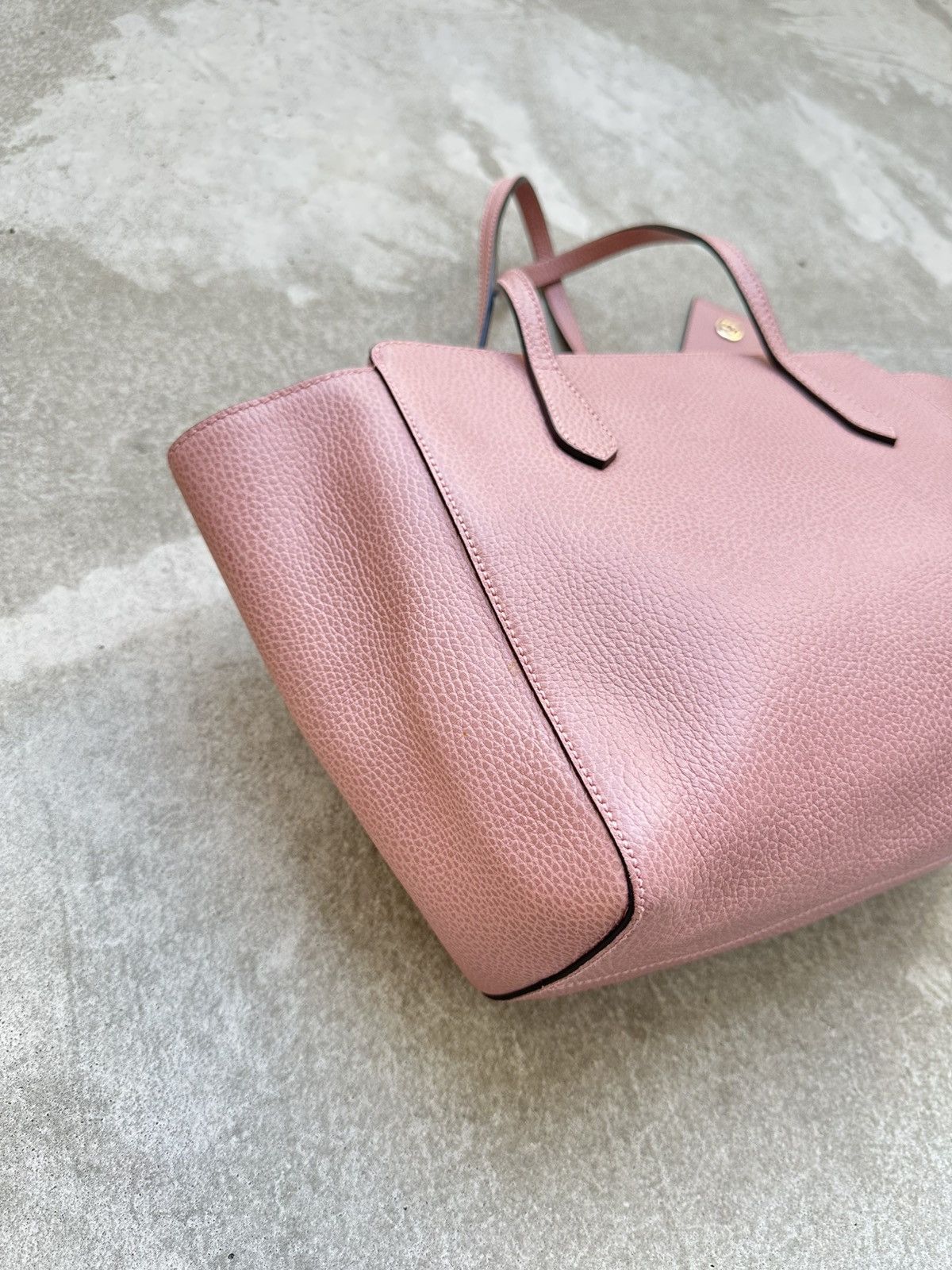 Gucci Gucci Swing Leather Light Rose Leather Tote Luxury Bag Size ONE SIZE - 10 Thumbnail