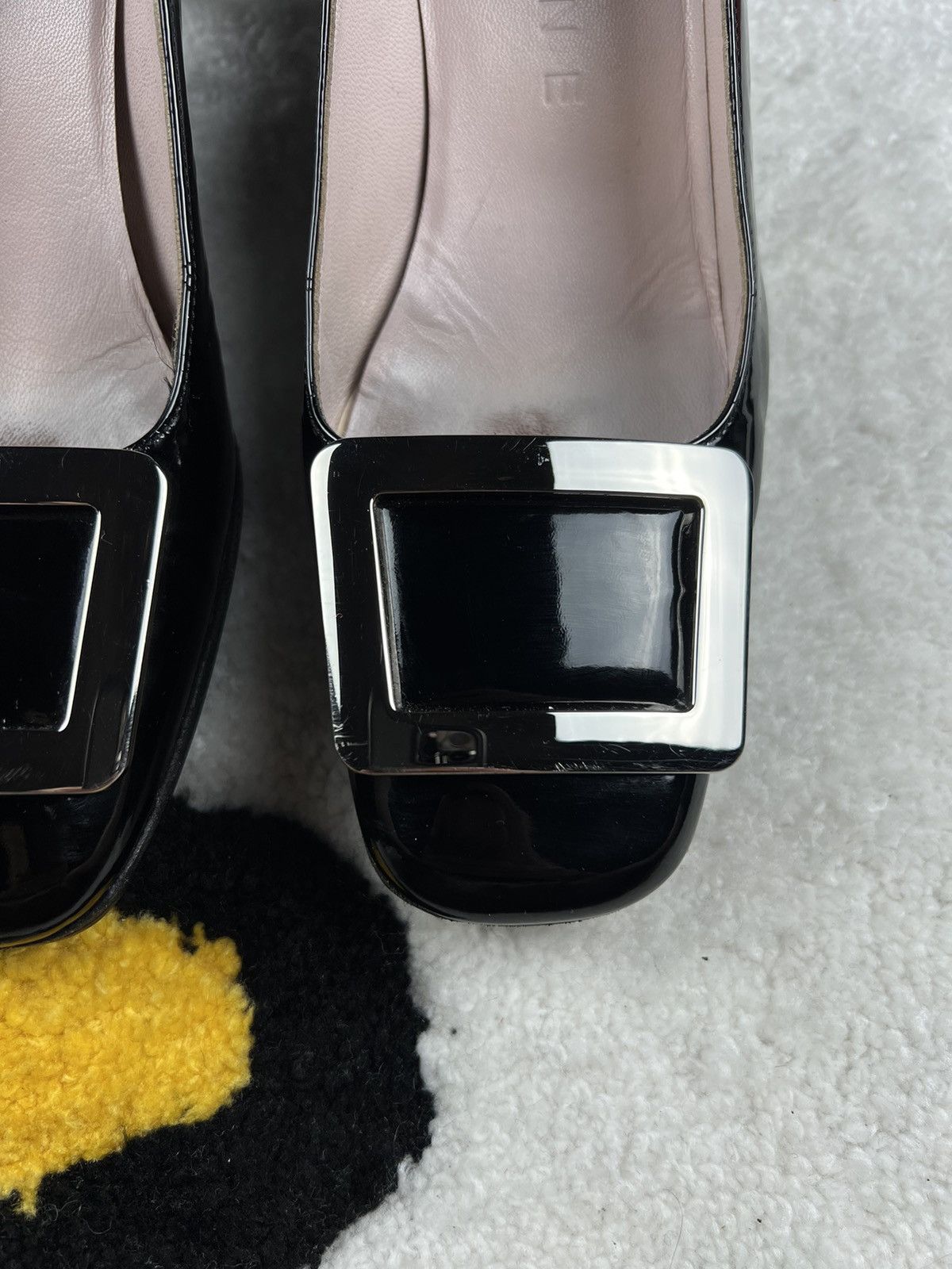 Celine Vintage Celine Luxury Italy Leather Black Pumps Y2K Heels Size US 6 / IT 36 - 4 Thumbnail