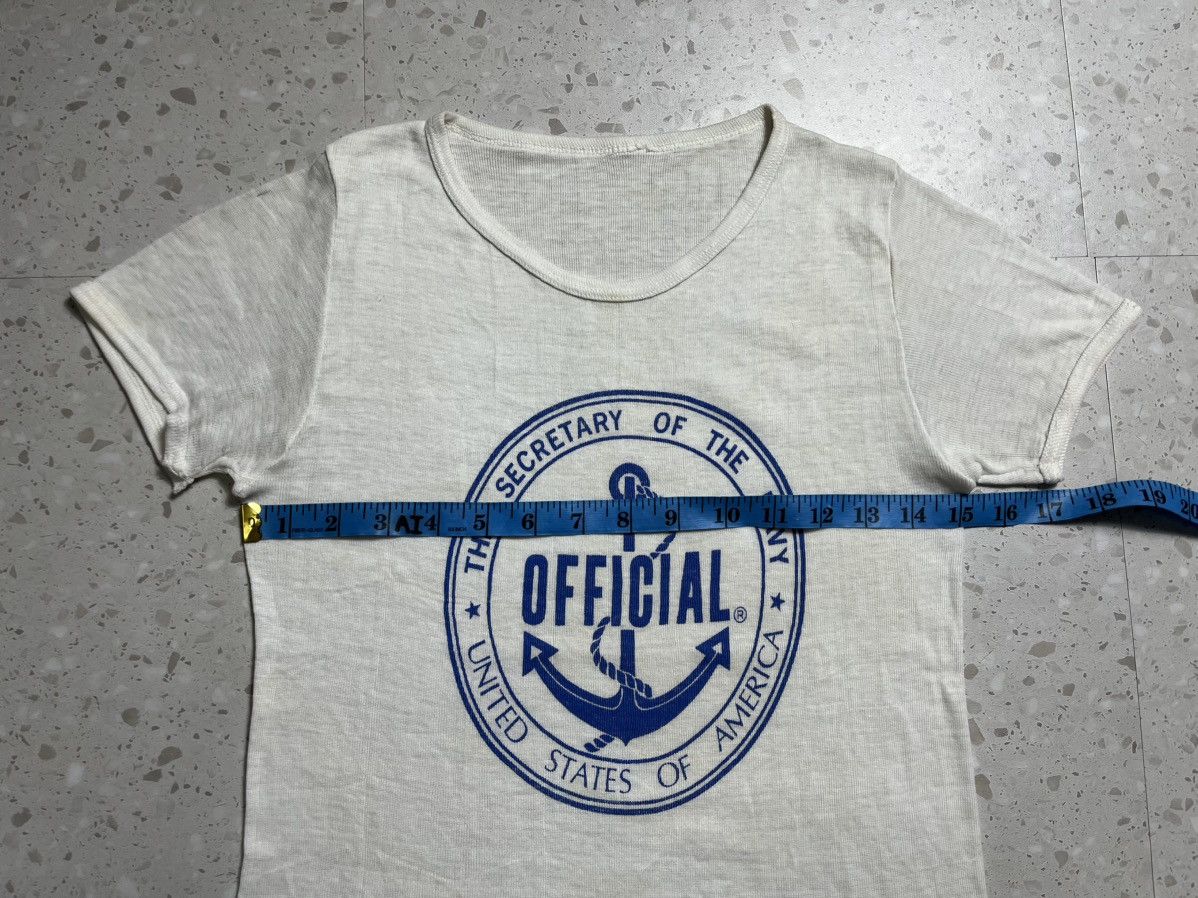 Vintage Vintage 50s Us Navy the secretary of the navy t shirt Size US S / EU 44-46 / 1 - 7 Thumbnail