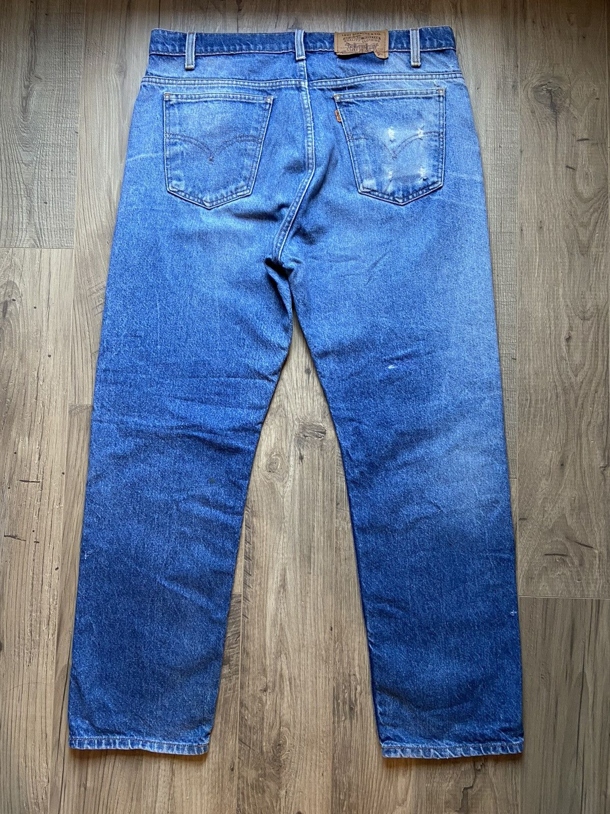Levi's Vintage Levi’s FADED 505 Orange Tab 1996 Jeans 36x29.5 90s Size US 36 / EU 52 - 2 Thumbnail