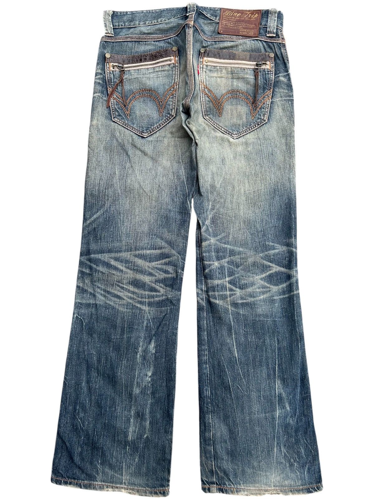 Edwin Vintage Edwin Navajo Japanese Brand Distressed Denim Jeans Size US 34 / EU 50 - 2 Thumbnail