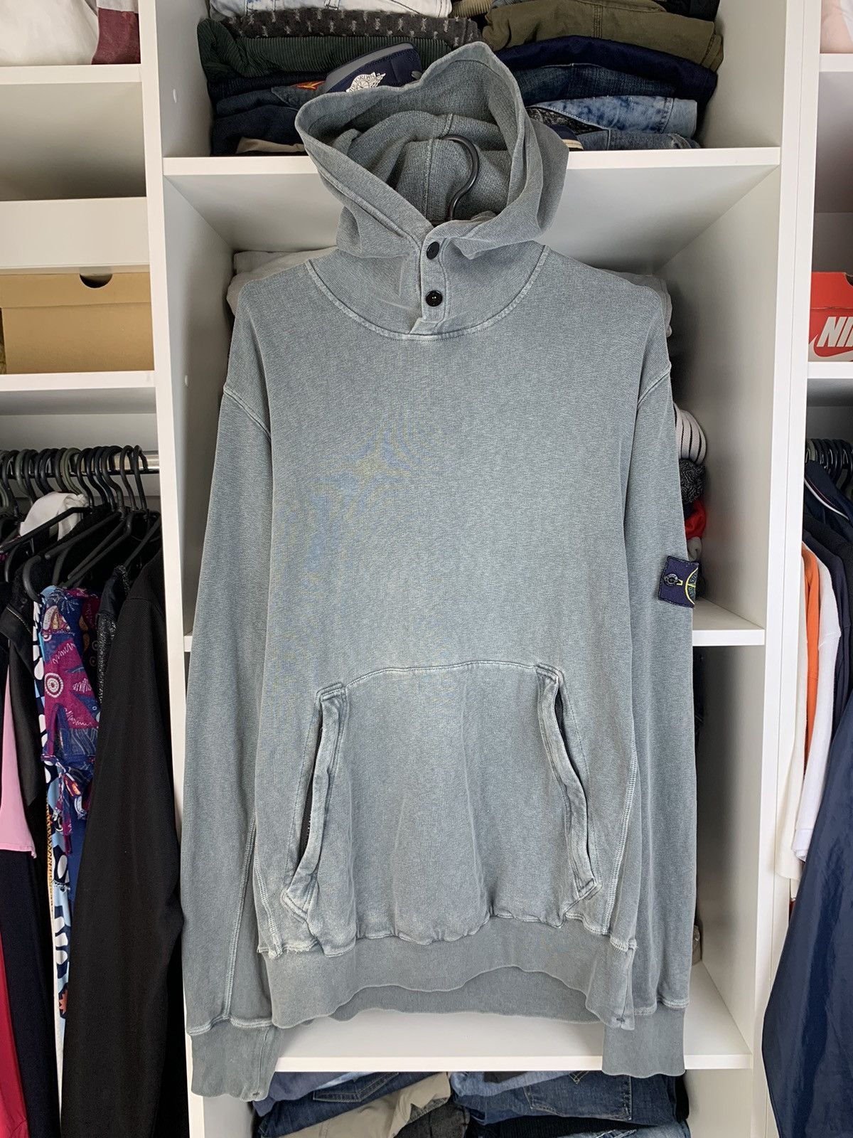 Stone Island Garment Dyed Hoodie Made in Italy Size XXL