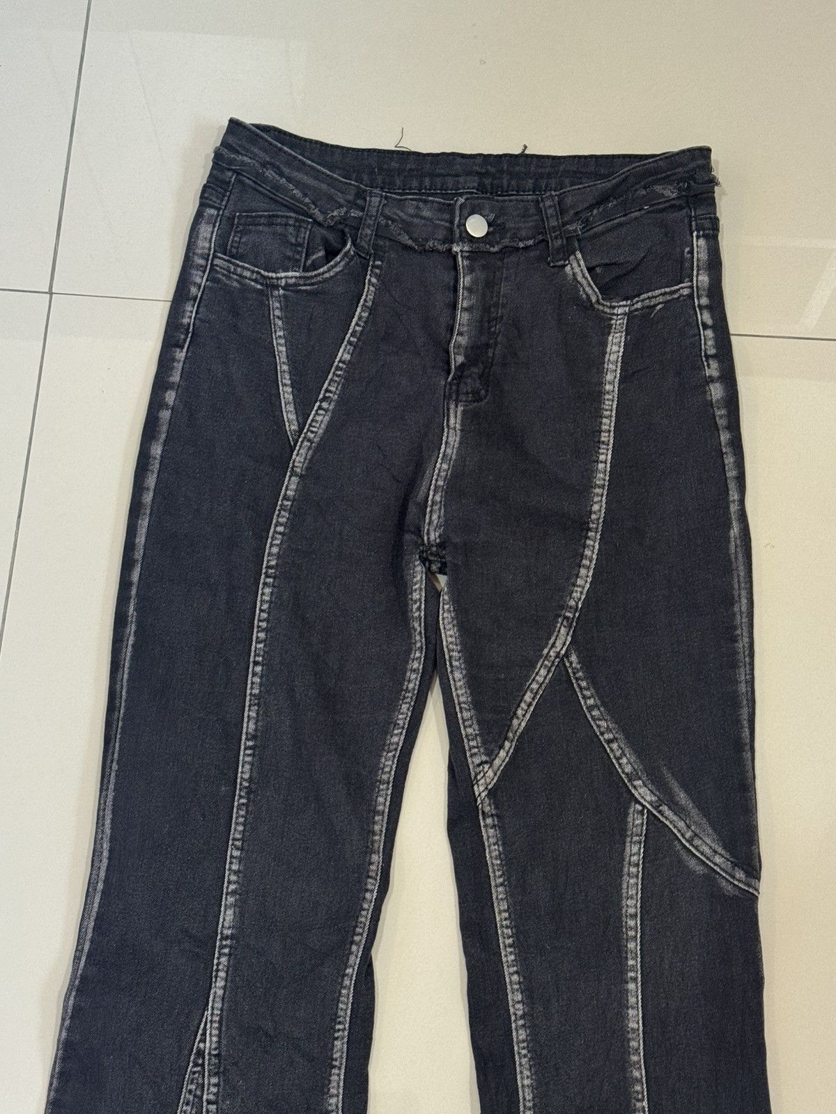 KMRii Flare Denim Stretch Japanese Styled Lgb Size US 29 - 3 Thumbnail