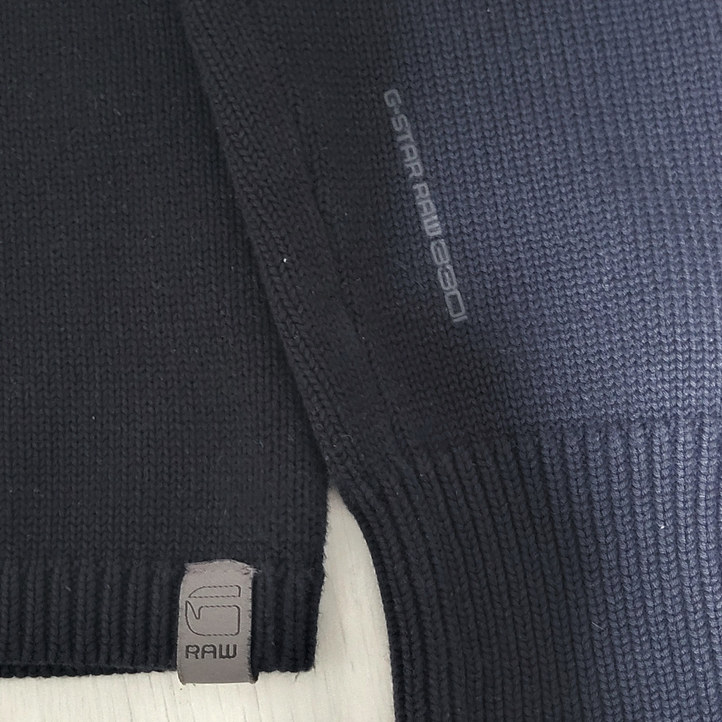 G-Star G-Star Raw Y2K Black Full Zip Knit Sweater Jacket Size M Size US M / EU 48-50 / 2 - 4 Thumbnail