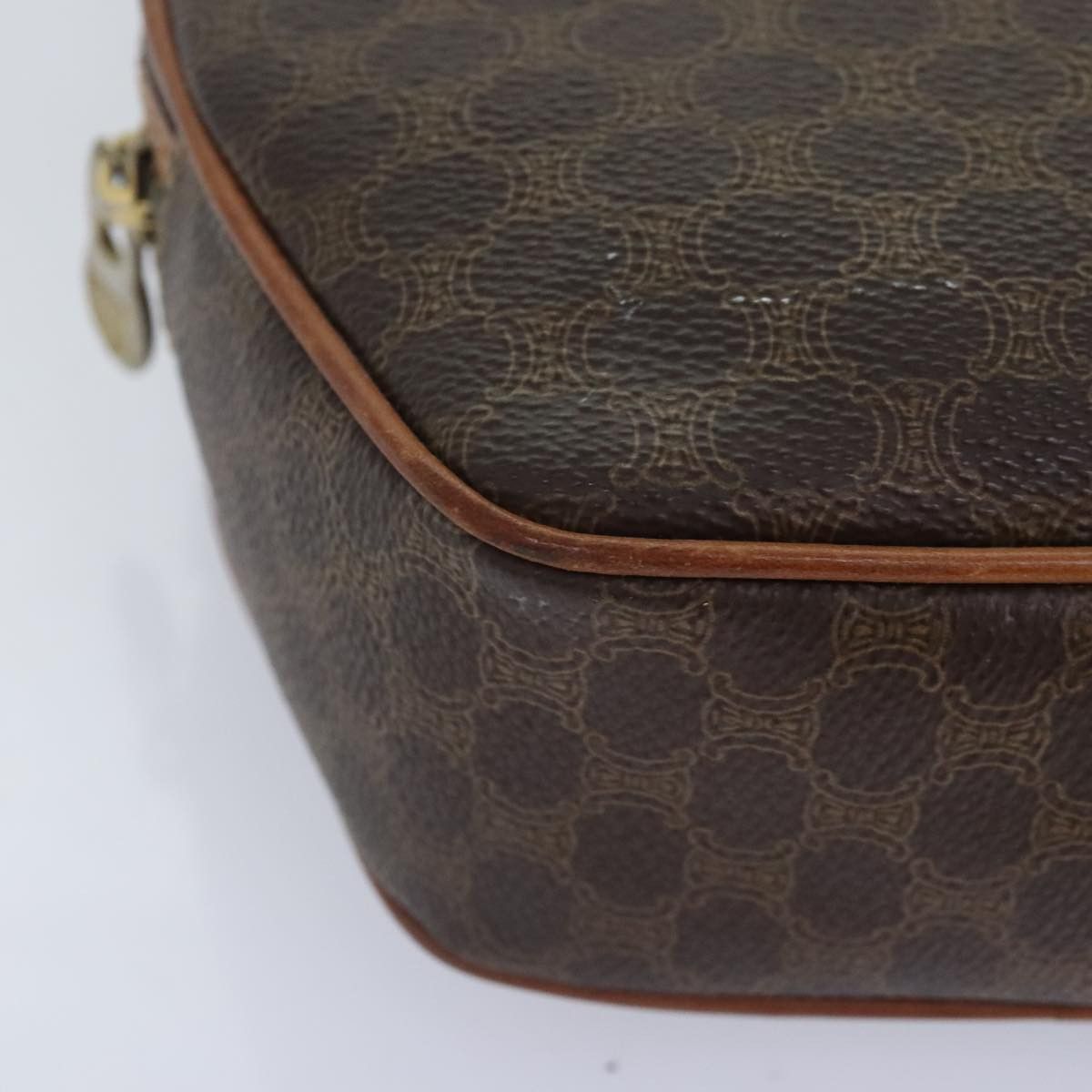 Celine CELINE Macadam Canvas Shoulder Bag Pvc Leather Brown Gold Size ONE SIZE - 9 Thumbnail