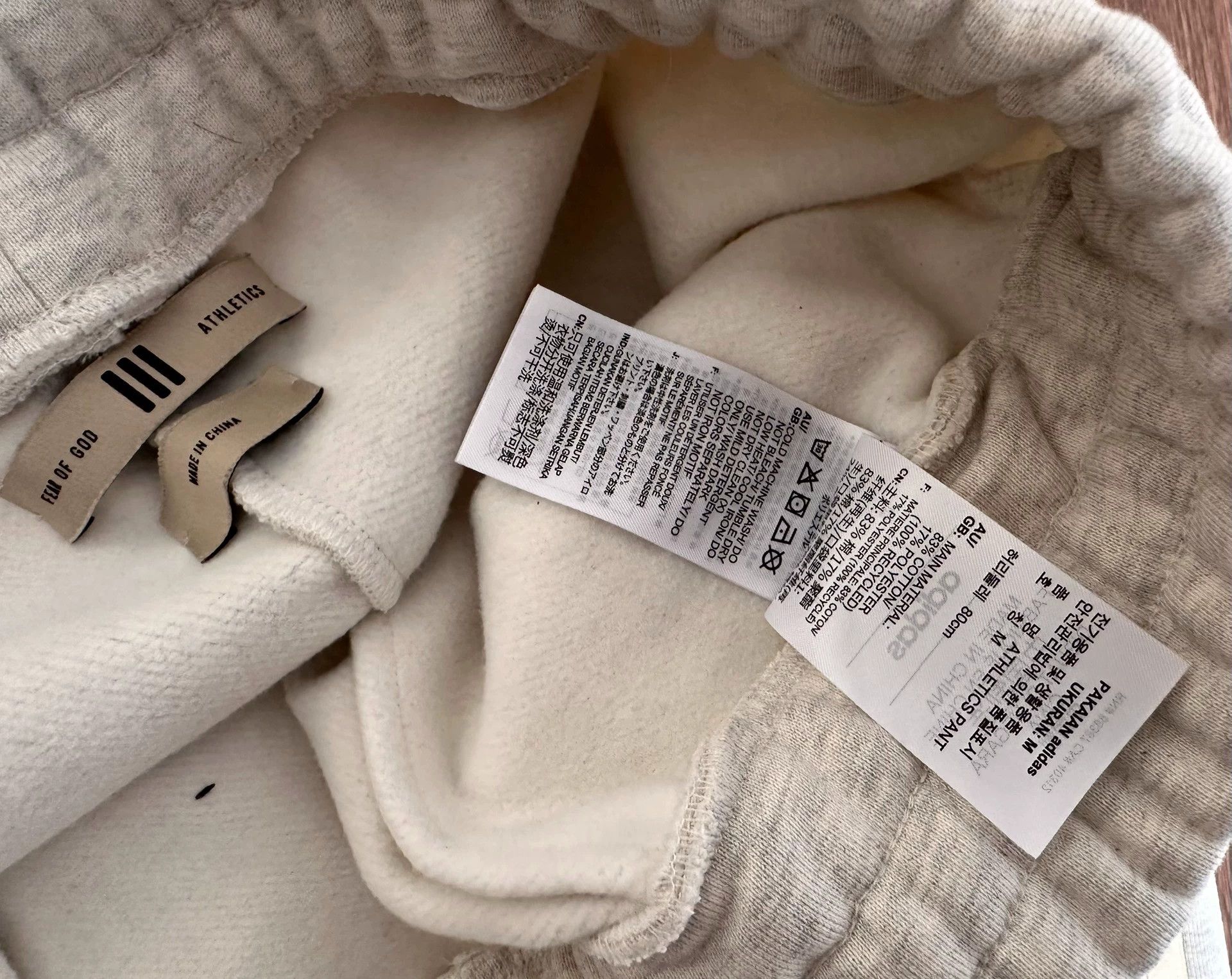 Adidas FOG x adidas SS24 Heavy Fleece Sweatpants Gray/White M Size US 32 / EU 48 - 4 Thumbnail