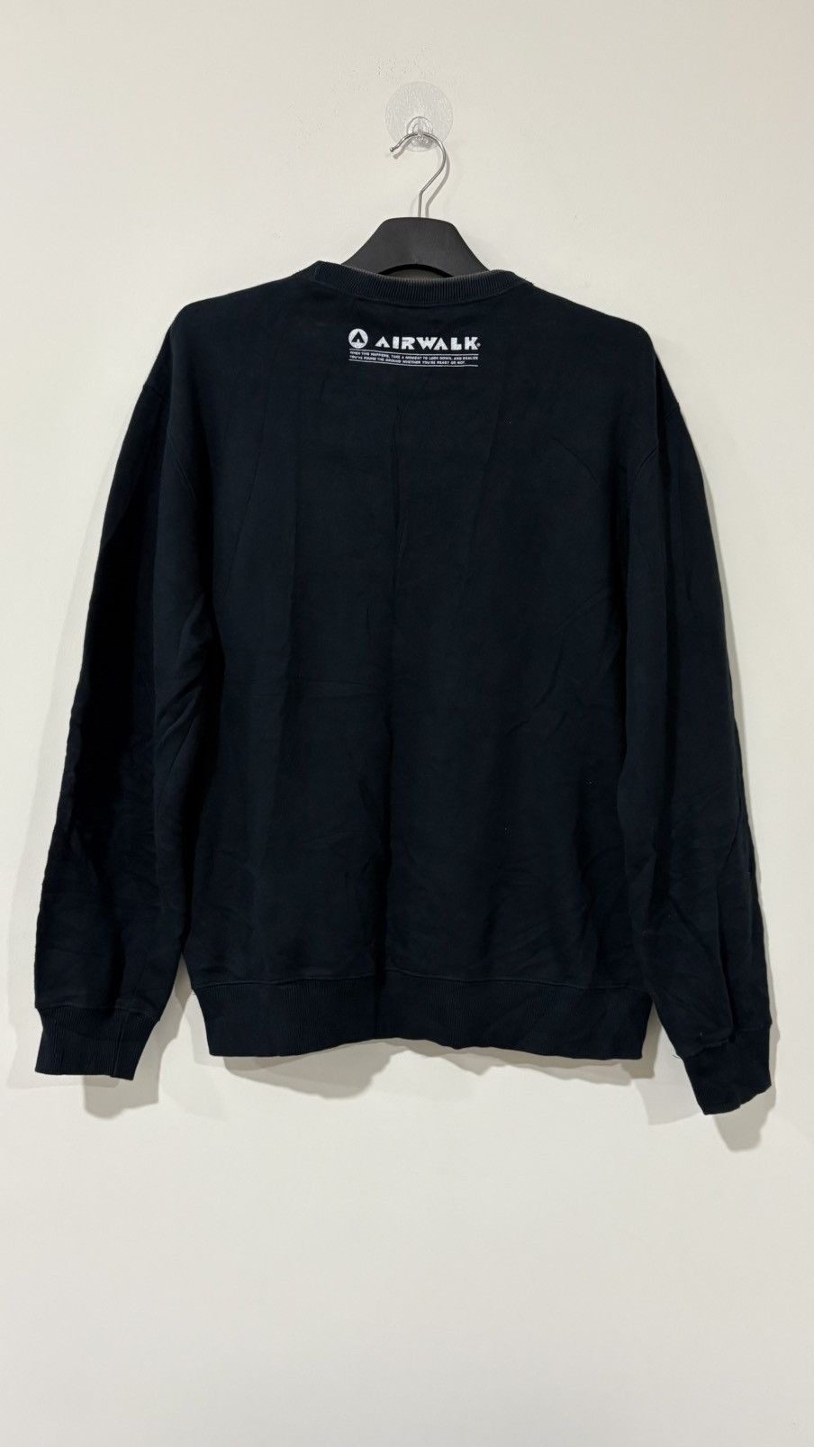 If Six Was Nine Airwalk punk poem with skull cross sweatshirt Size US L / EU 52-54 / 3 - 4 Thumbnail