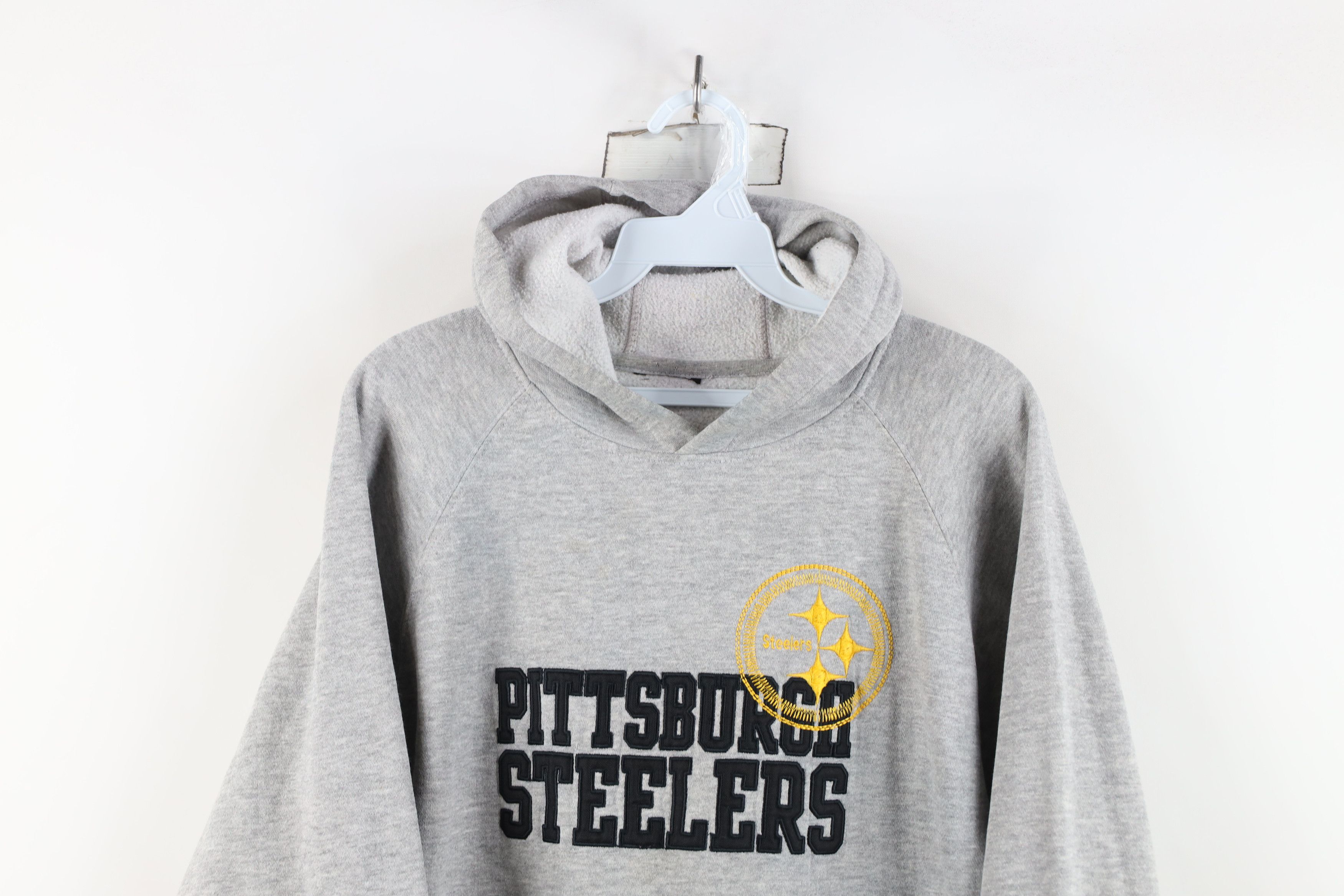 Reebok Vintage Reebok Steelers Football Hoodie Sweatshirt Gray Size S / US 4 / IT 40 - 2 Thumbnail