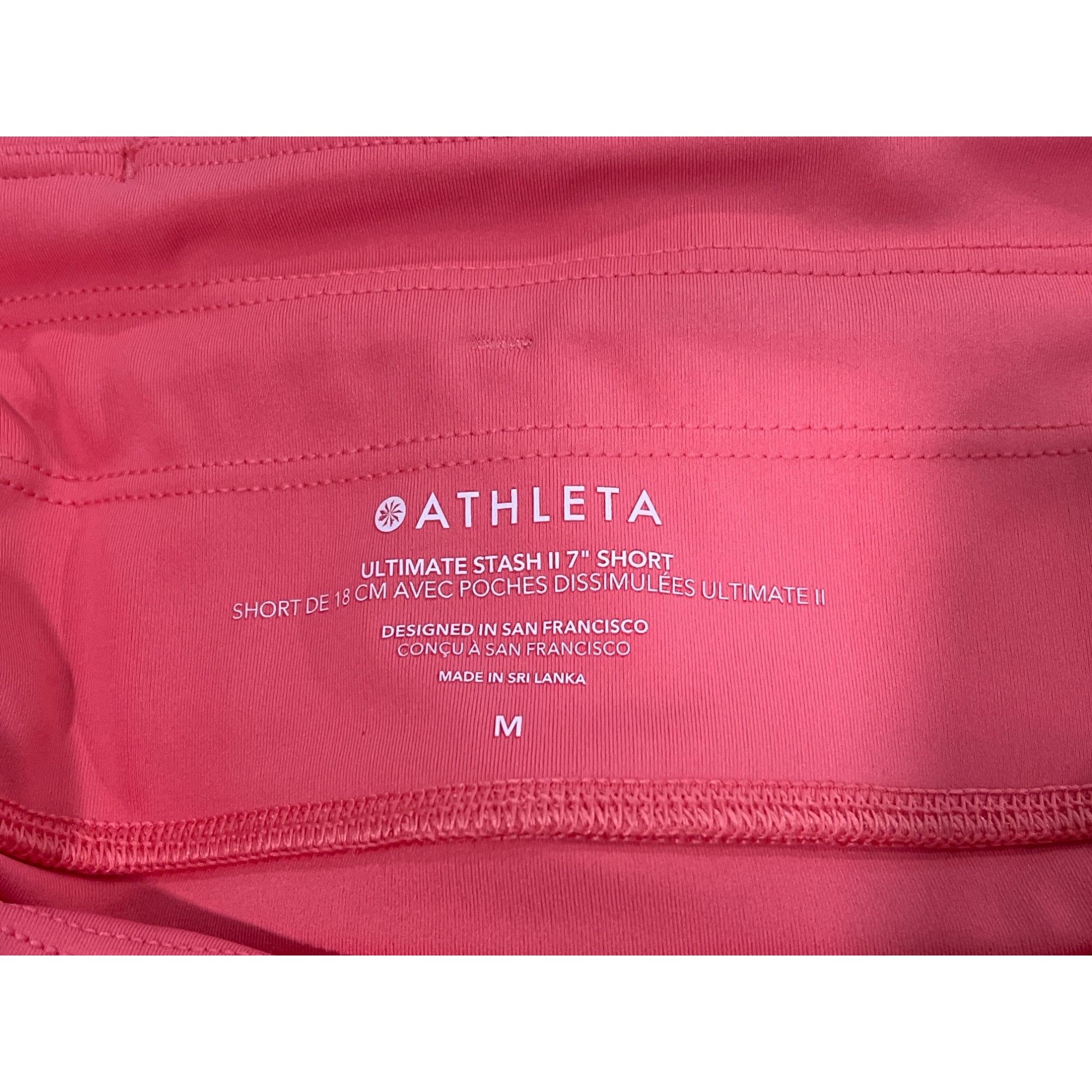 Athleta Athleta Ultimate Stash ll 7" Short - Hot Pink. Size M Size 24" / US 00 / IT 34 - 3 Thumbnail