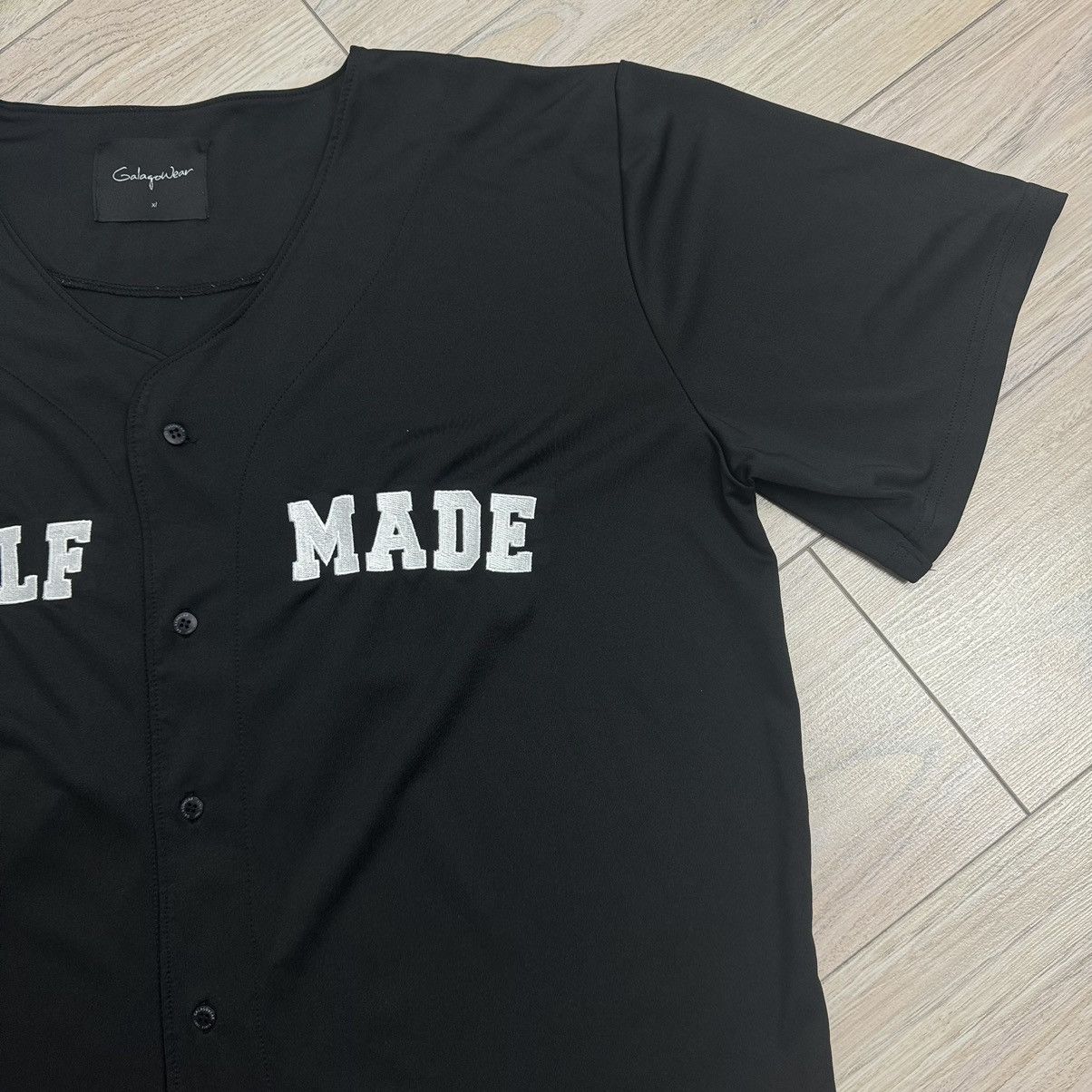 Other Vintage GalagoWear SELF MADE Embroidered Baseball Jersey Size US XL / EU 56 / 4 - 6 Thumbnail