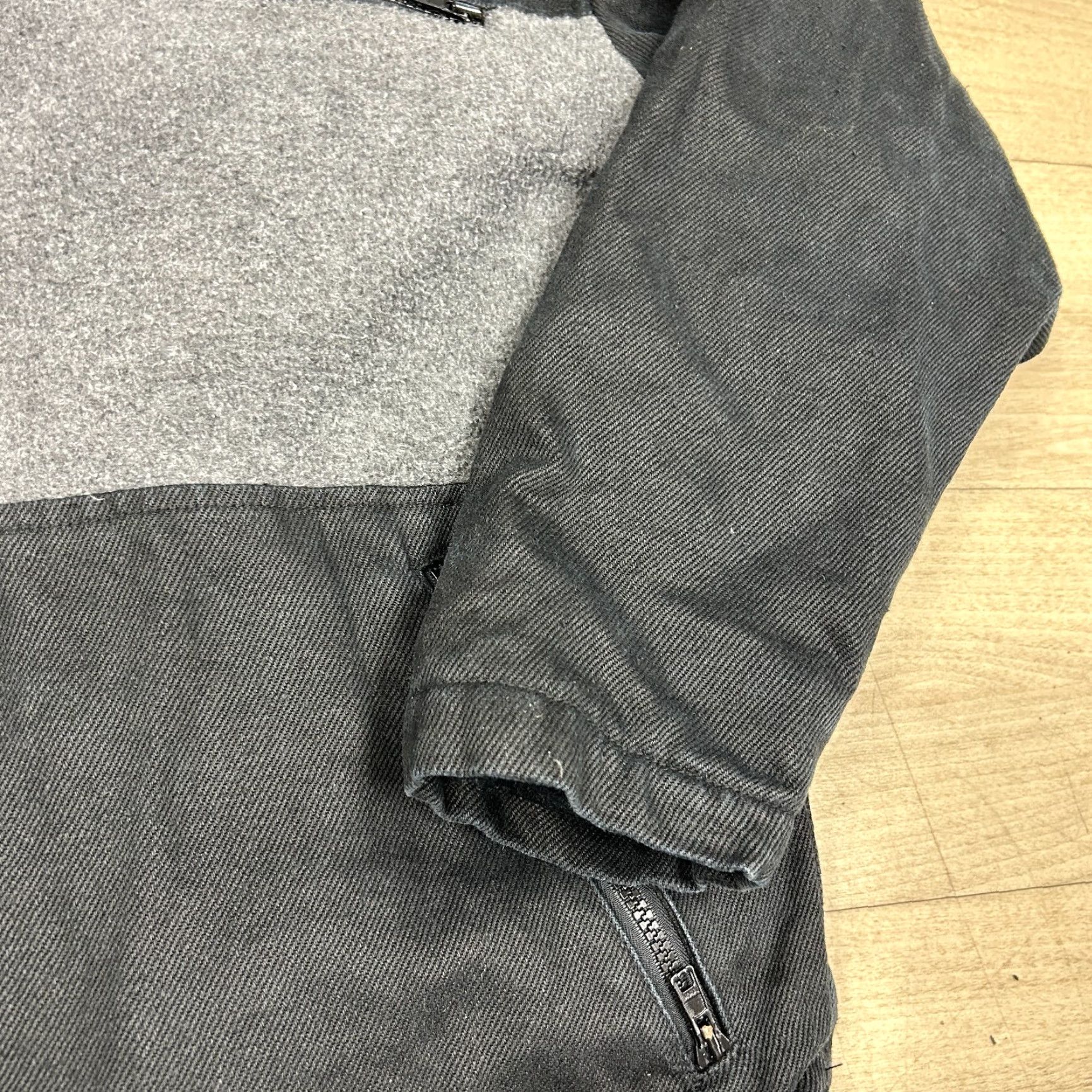 Kappa VINTAGE Manastash Jacket Mens Small Black Grey Fleece Hemp Polyester Seattle 90s Size US S / EU 44-46 / 1 - 4 Thumbnail