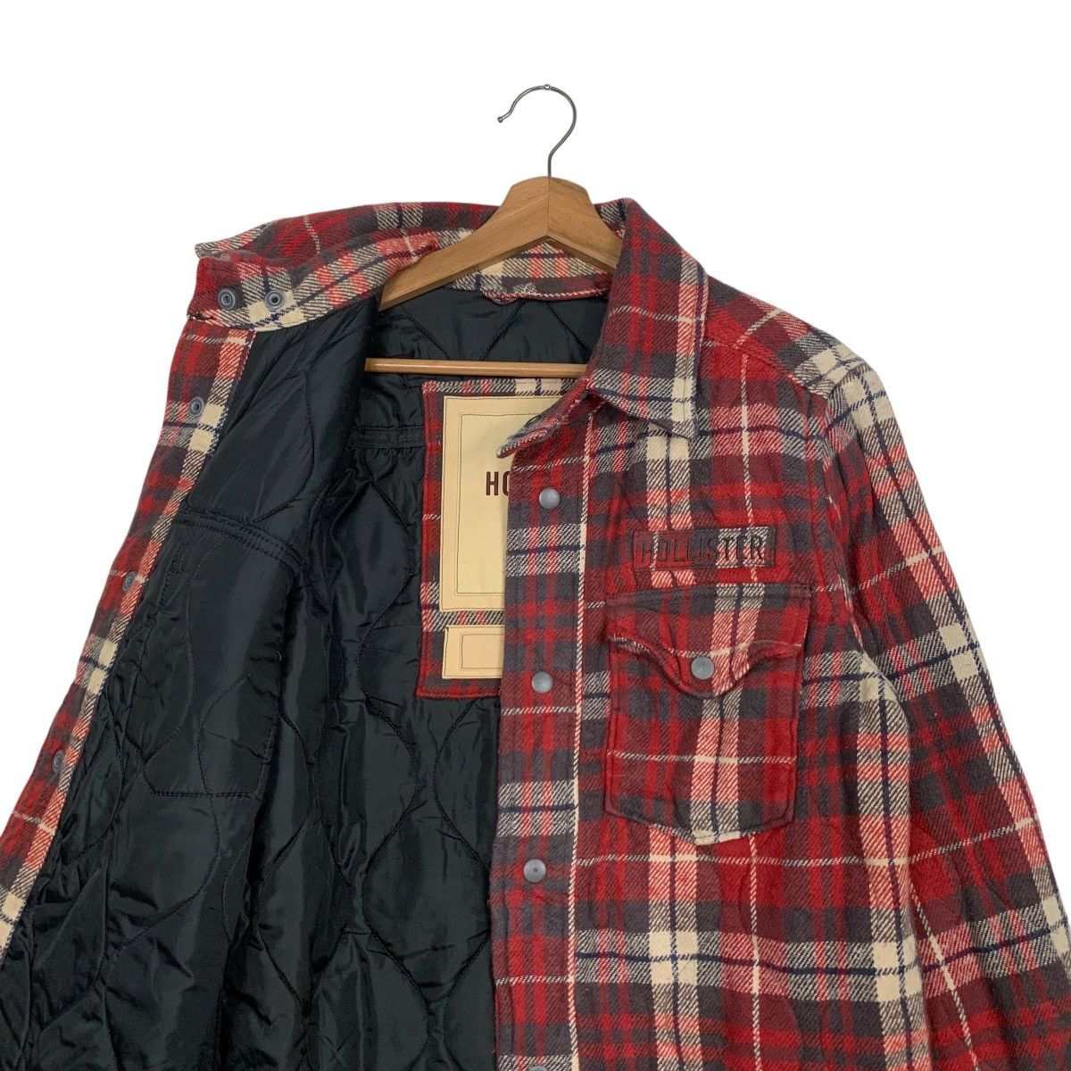 Hollister HOLLISTER CARLSBAD Red Plaid Warm Flannel Jacket #2716-C122 Size US M / EU 48-50 / 2 - 10 Thumbnail