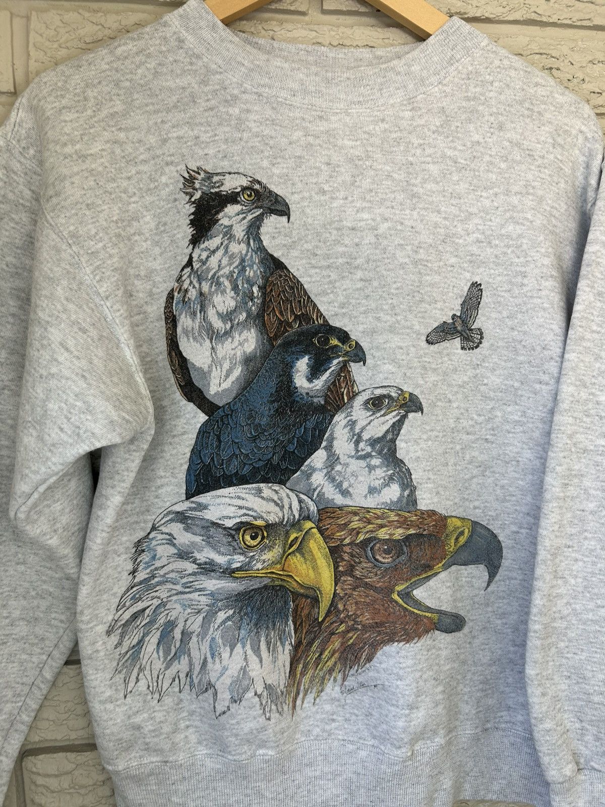 Vintage Vintage 90s Eagle Bird Crewneck Size US S / EU 44-46 / 1 - 3 Thumbnail