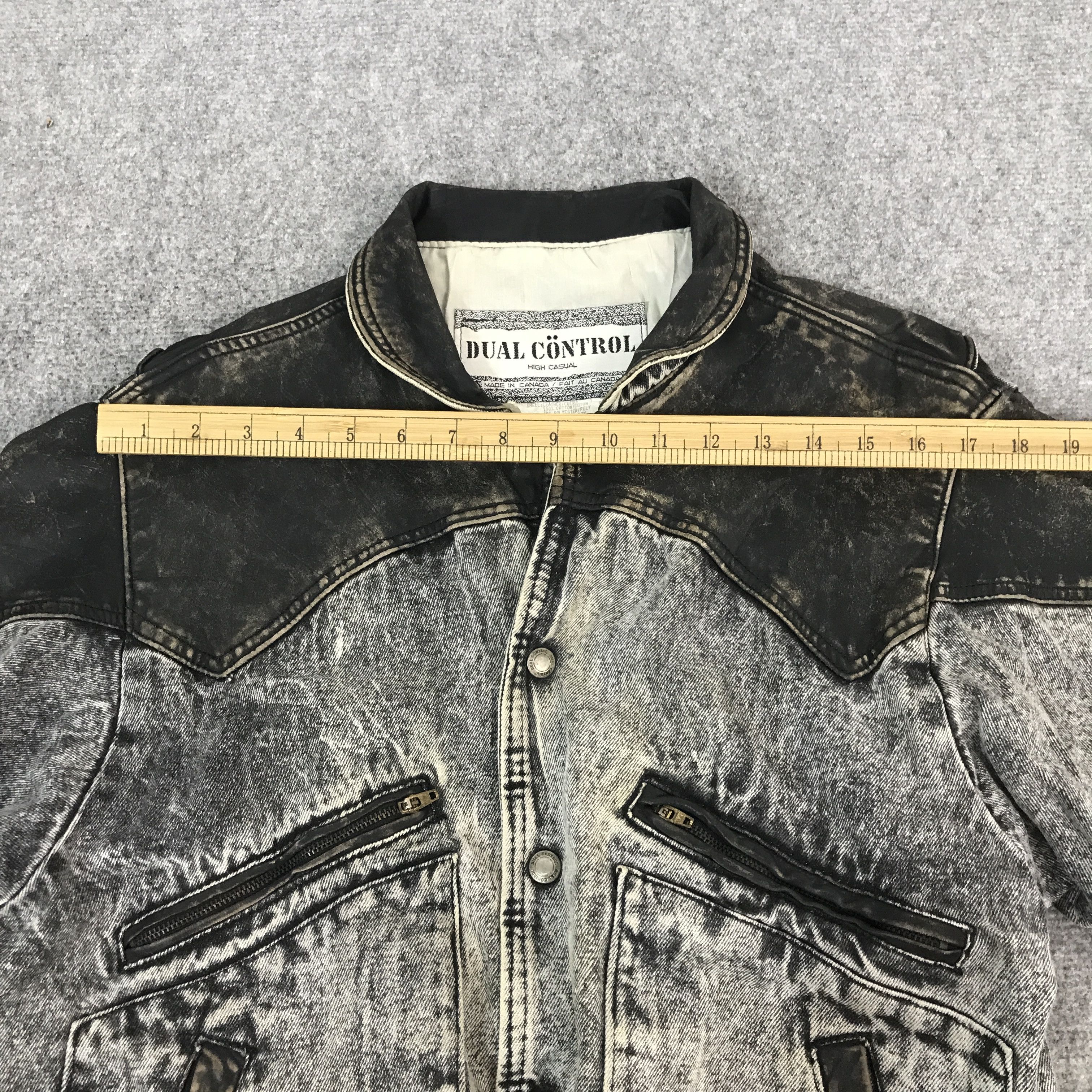 Vintage Dual Control Denim Leather Design jacket Size US M / EU 48-50 / 2 - 5 Thumbnail