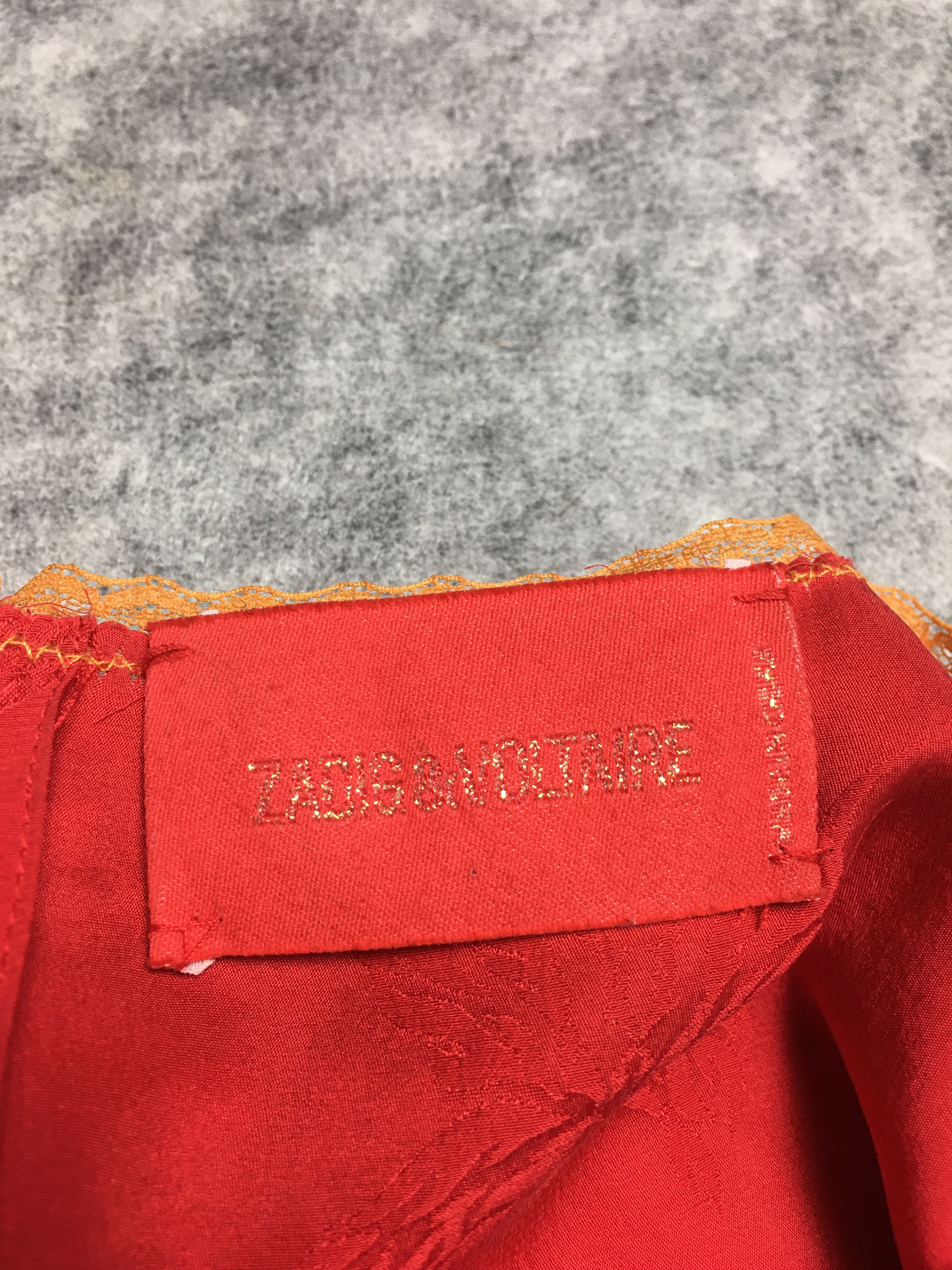 Zadig & Voltaire Zadig & Voltaire Silk Jacquard Red Dress Size S Size S / US 4 / IT 40 - 7 Thumbnail