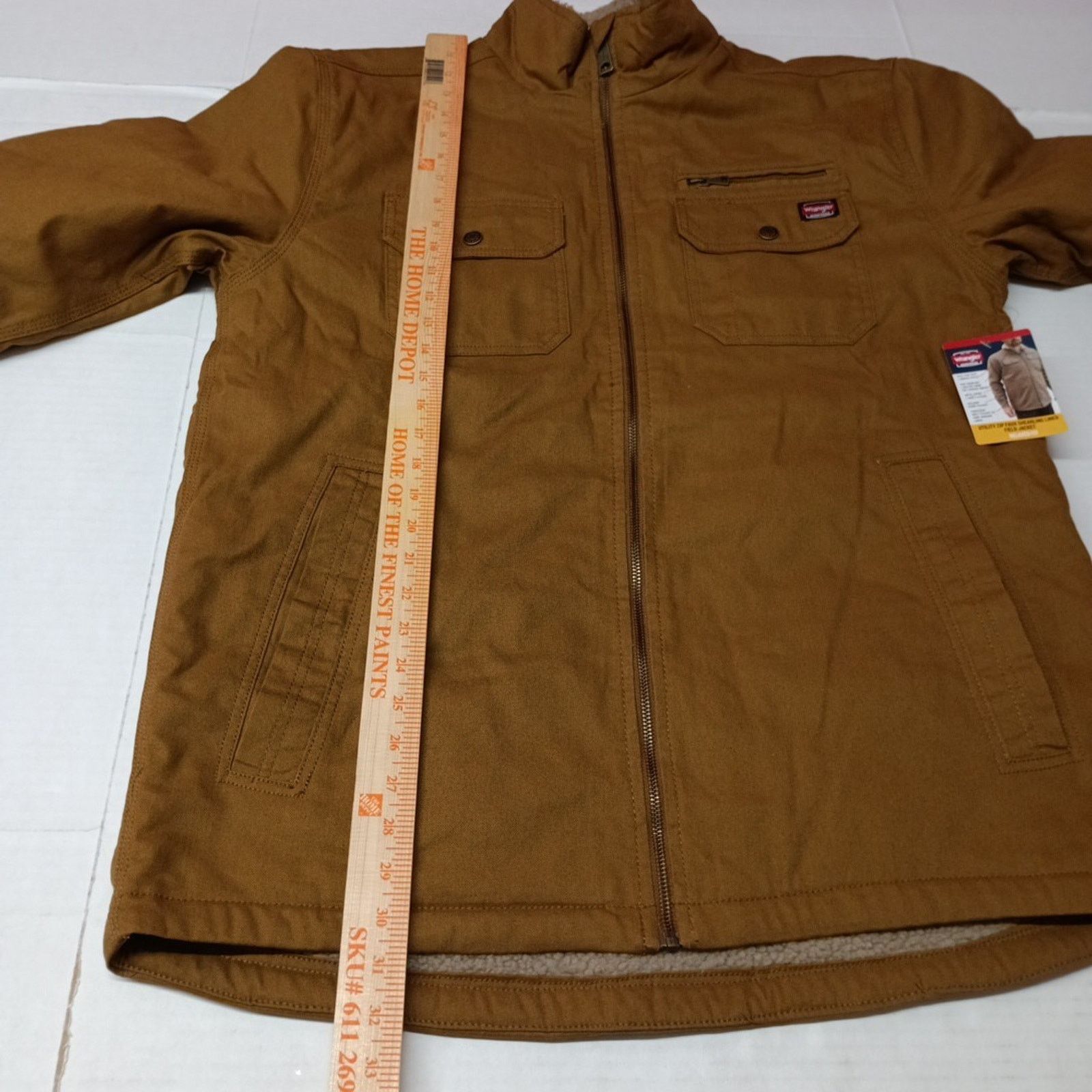 Wrangler Wrangler Sherpa Field Jacket Men's L (42-44) Brown Canvas Size US L / EU 52-54 / 3 - 7 Thumbnail