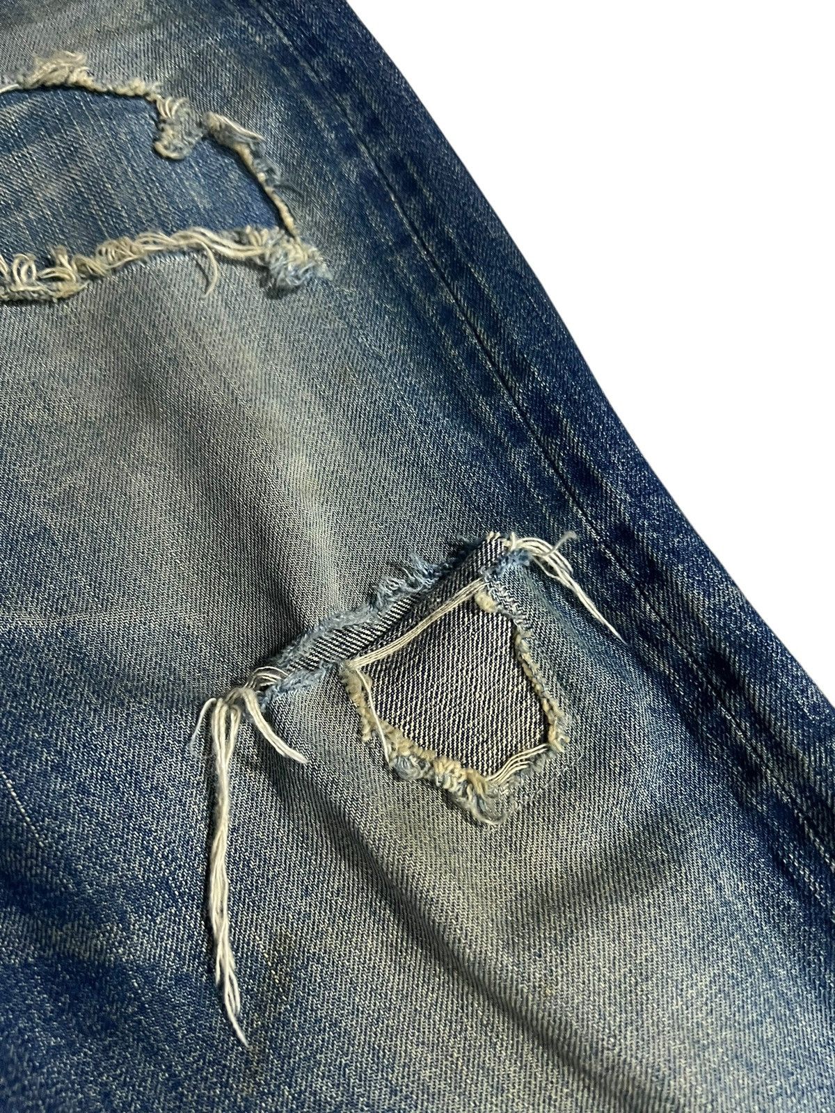 Sugar Cane VINTAGE SUGAR CANES LOT 901 DISTRESS SELVEDGE JEANS Size US 31 - 7 Thumbnail