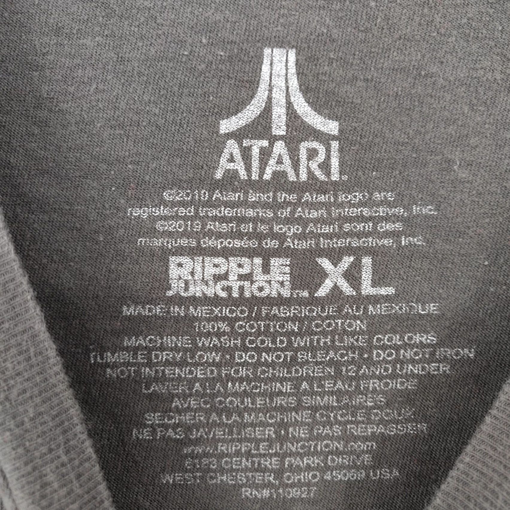 Ripple Junction Atari T Shirt Mens XL Grey Short Sleeve Retro Video Game Ripple Junction Size US XL / EU 56 / 4 - 7 Thumbnail