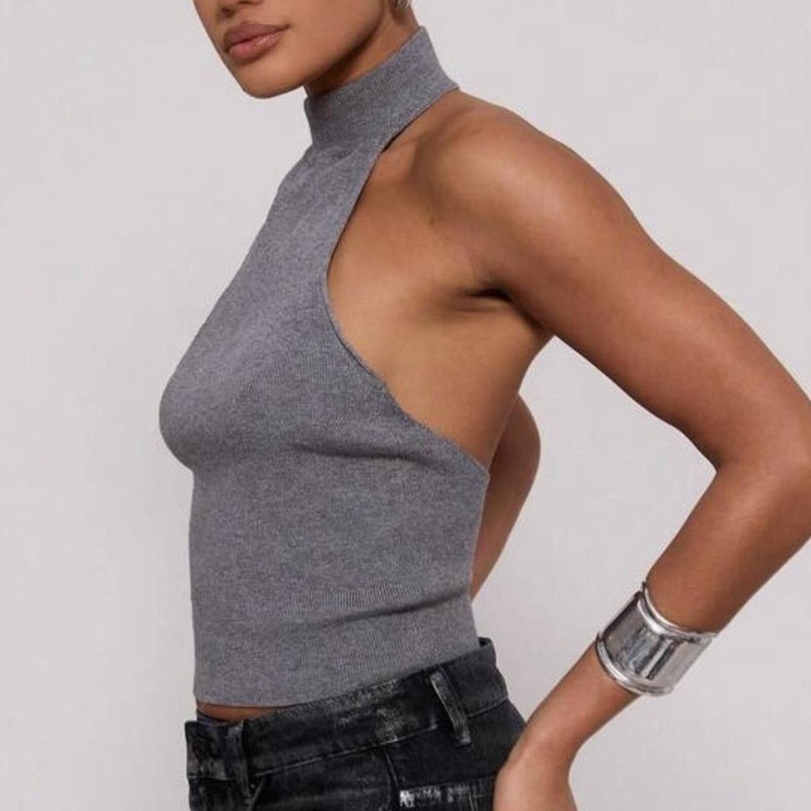 Other Grey halter neck top Size XS / US 0-2 / IT 36-38 - 2 Thumbnail