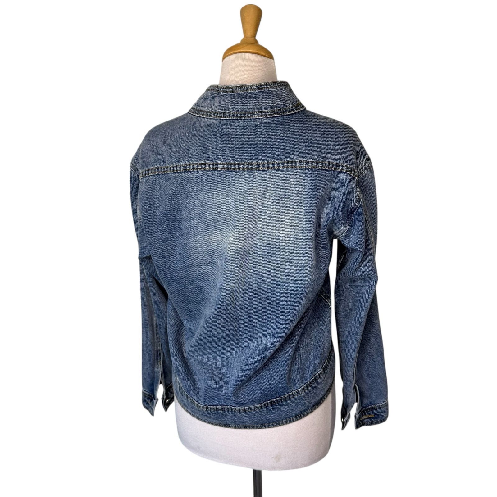 Other ZYIA Active Denim Snap Front Jacket Blue size XS Size XS / US 0-2 / IT 36-38 - 2 Thumbnail