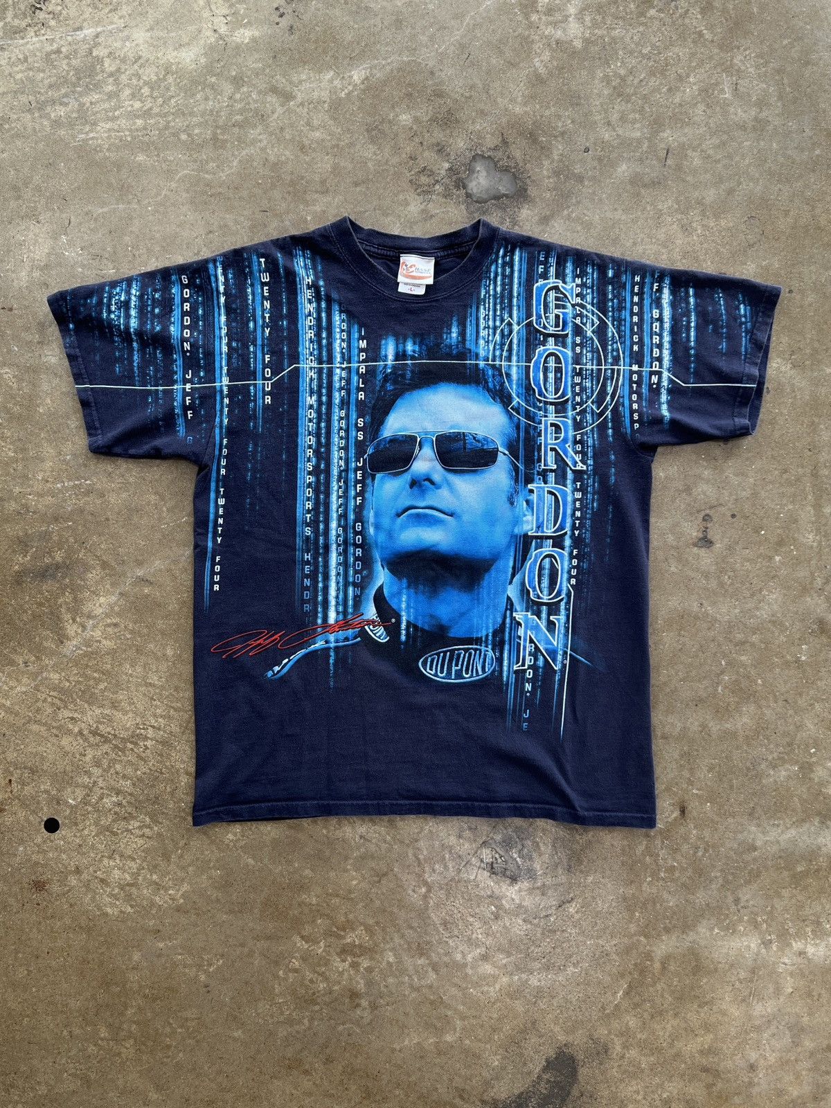 NASCAR Vintage 2006 Matrix Y2K NASCAR AOP Jeff Gordon Tee Large Size US L / EU 52-54 / 3 - 2 Thumbnail