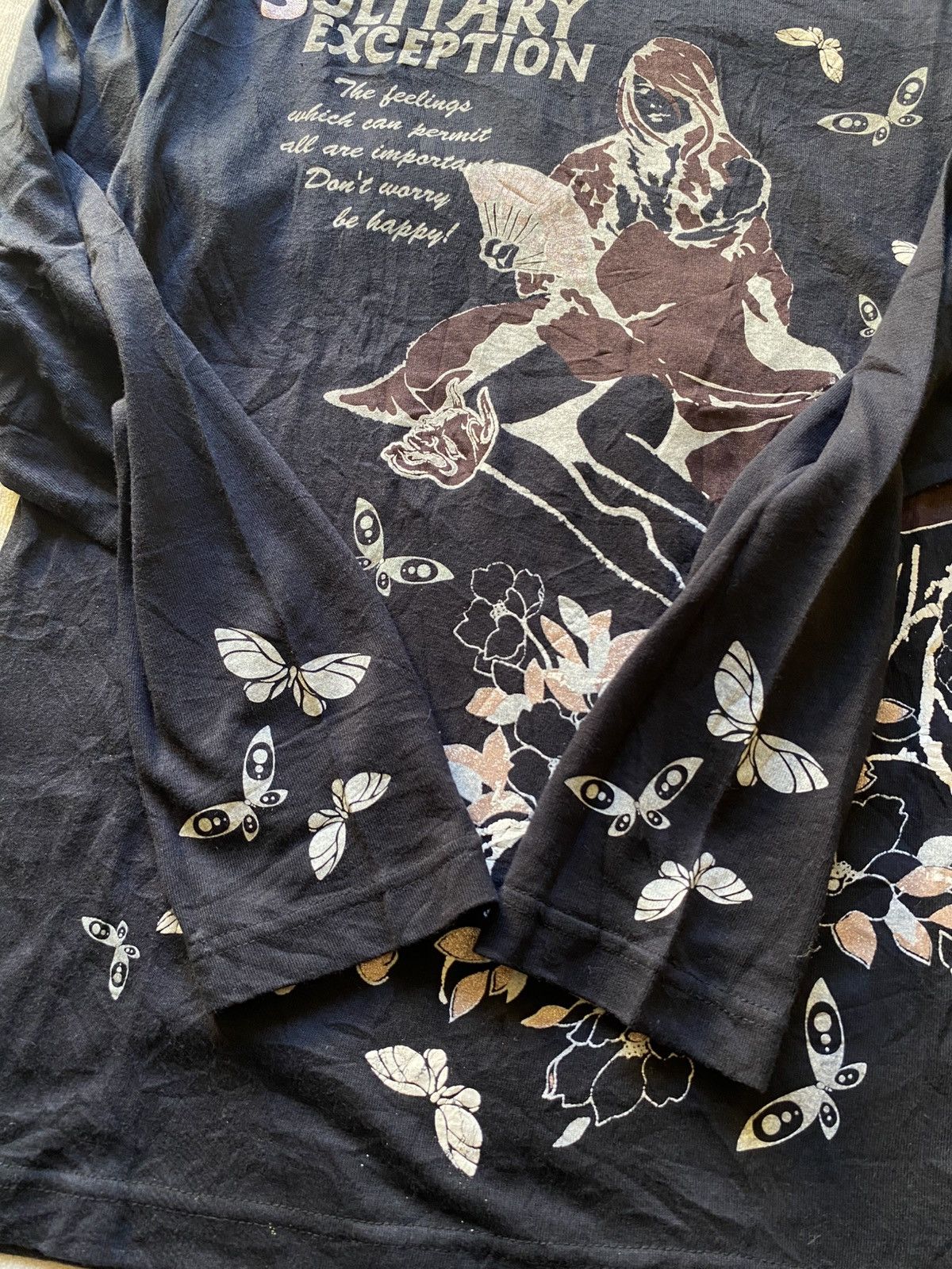 Japanese Brand Japanese Brand Solitary Exception Longsleeve Tshirt Size US M / EU 48-50 / 2 - 6 Thumbnail