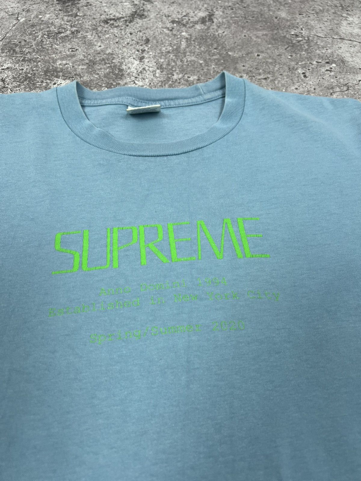 Supreme Supreme Anno Domini Tee Light Blue T-shirt Size US M / EU 48-50 / 2 - 7 Thumbnail