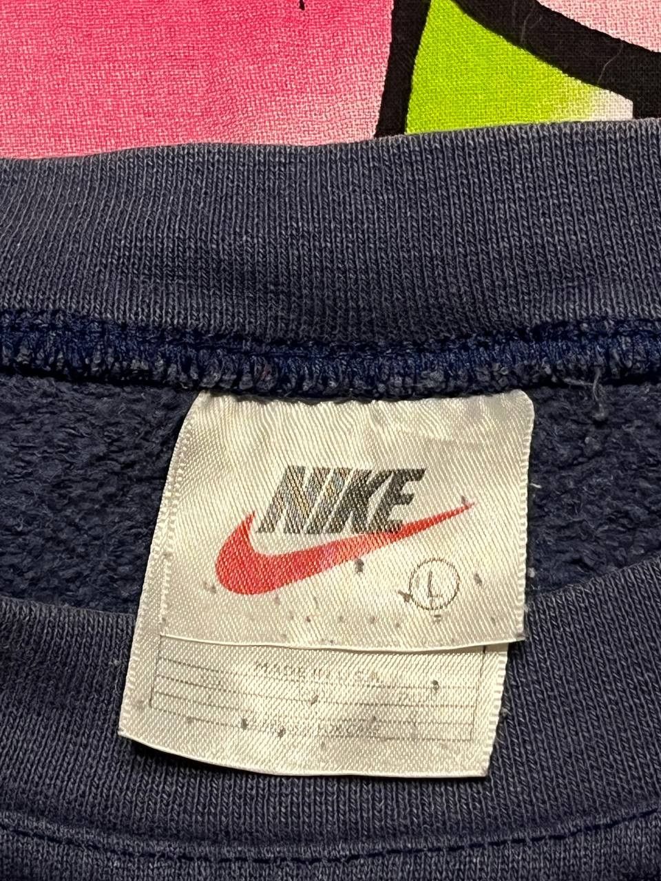 Nike × Vintage Vintage Nike sunfaded crewneck sweatshirt in blue 90s Size US L / EU 52-54 / 3 - 4 Thumbnail