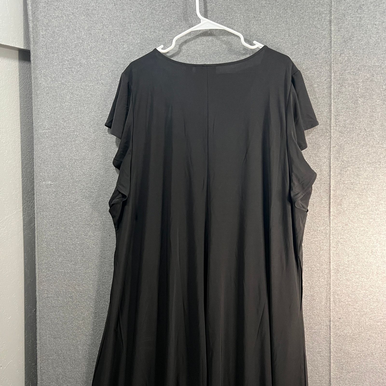 Other Attitudes by Renee Petite Lace Front Maxi Dress Black 3XP Size 3XL / US 20-22 - 14 Thumbnail