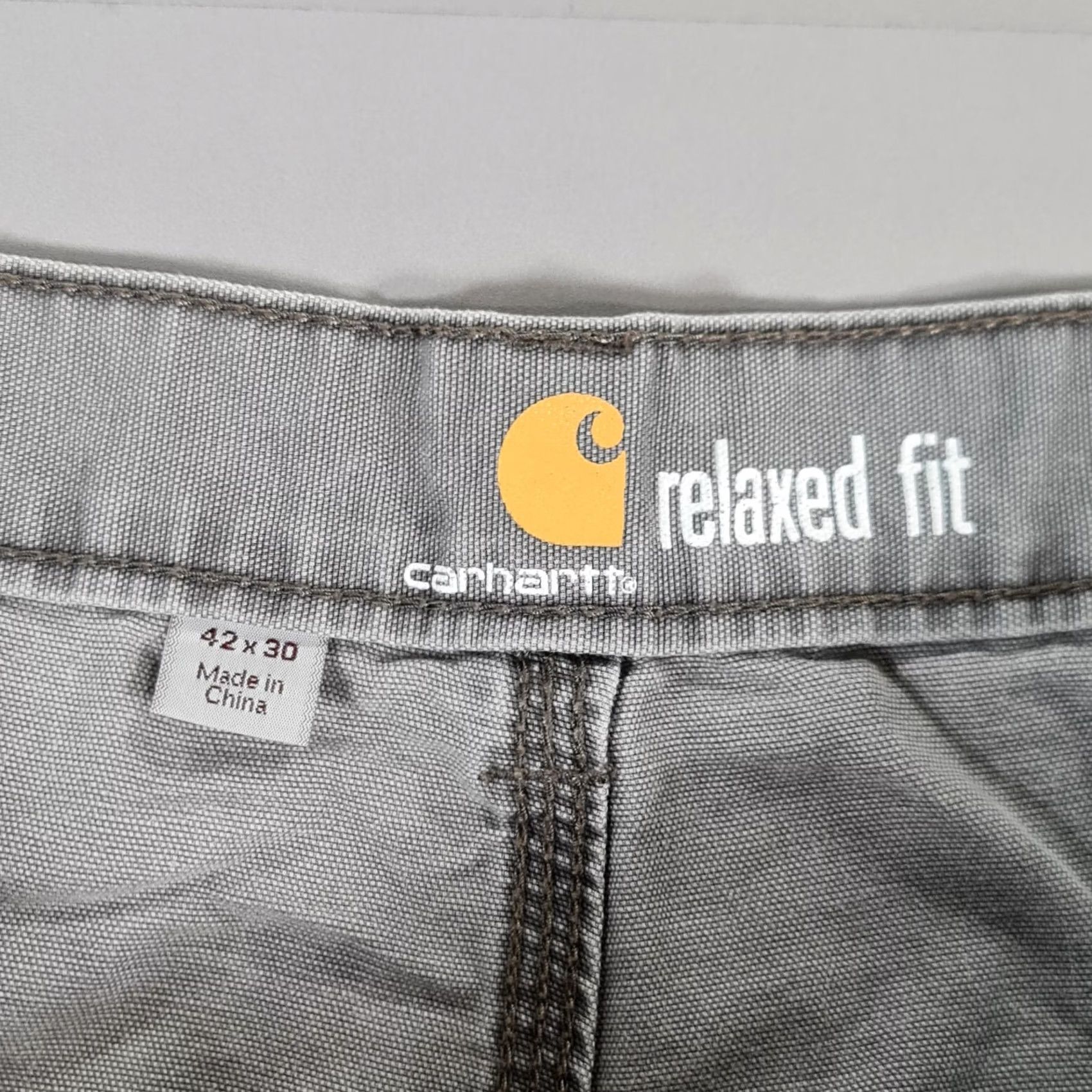 Carhartt Carhartt Mens Cargo Trousers Grey W42 L28 Relaxed Fit Workwear Pants Size US 42 / EU 58 - 4 Thumbnail