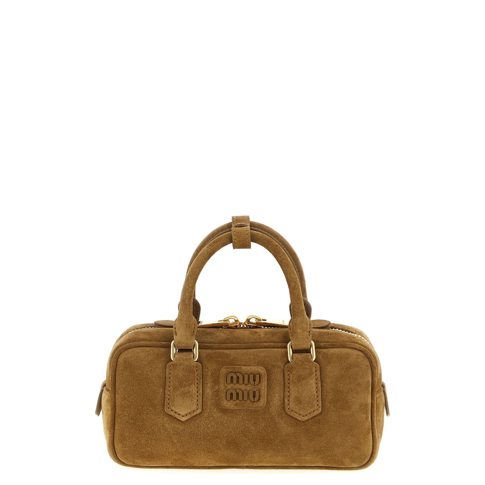Miu Miu MIU MIU Arcadie Regular $3200 Olive Green Suede Top Handle B Size ONE SIZE - 1 Thumbnail