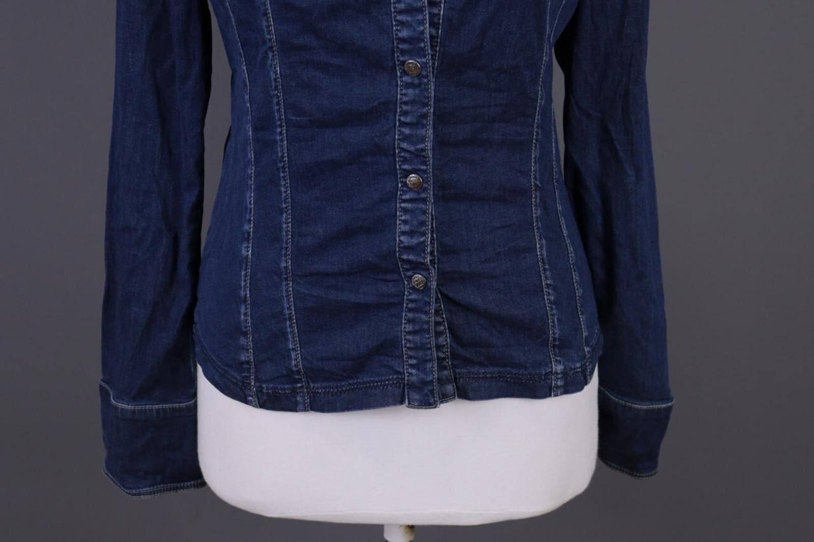 Designer Ladies Miss Sixty Collection Blue Denim Snap Jacket Size S Size S / US 4 / IT 40 - 3 Thumbnail