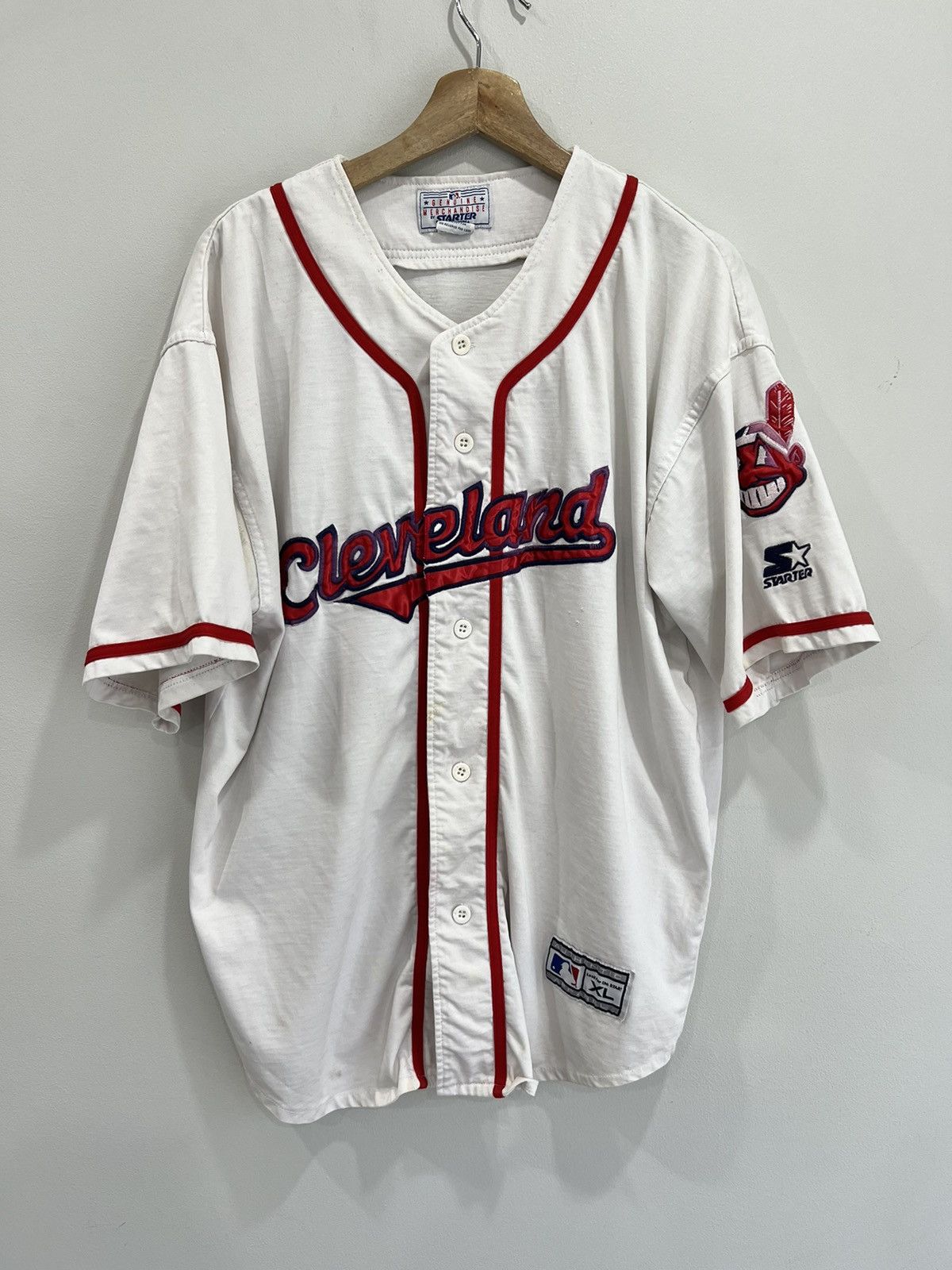 Starter × Vintage Vintage Cleveland Indians Starter Baseball jersey Size US XL / EU 56 / 4 - 1 Thumbnail