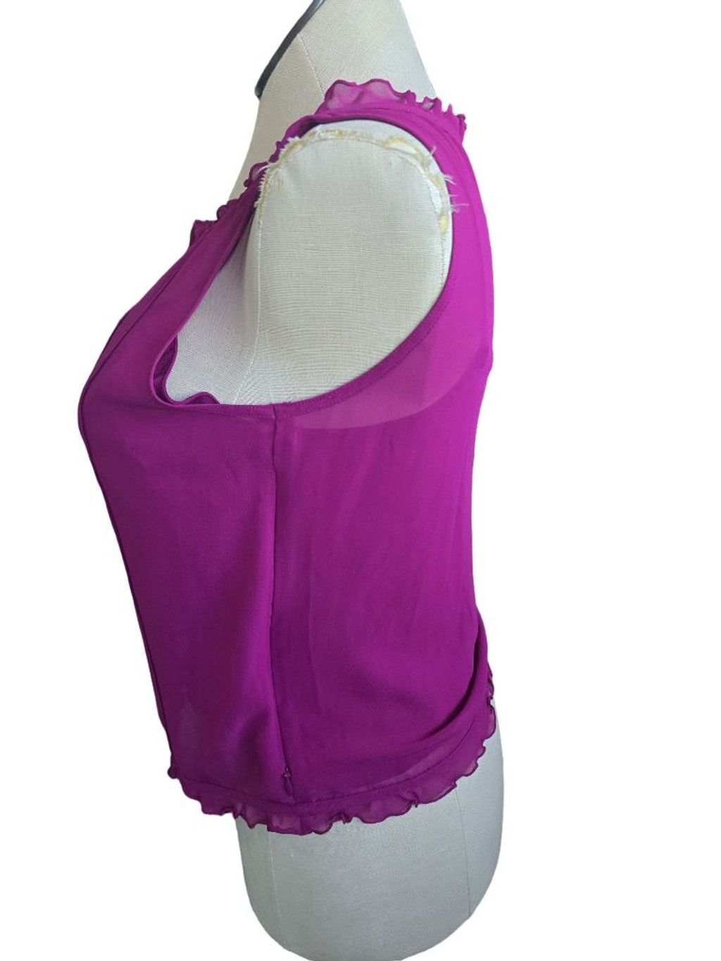 Ann Taylor Women's Ann Taylor Purple Sleeveless Tank Top Size 8 Size M / US 6-8 / IT 42-44 - 2 Thumbnail