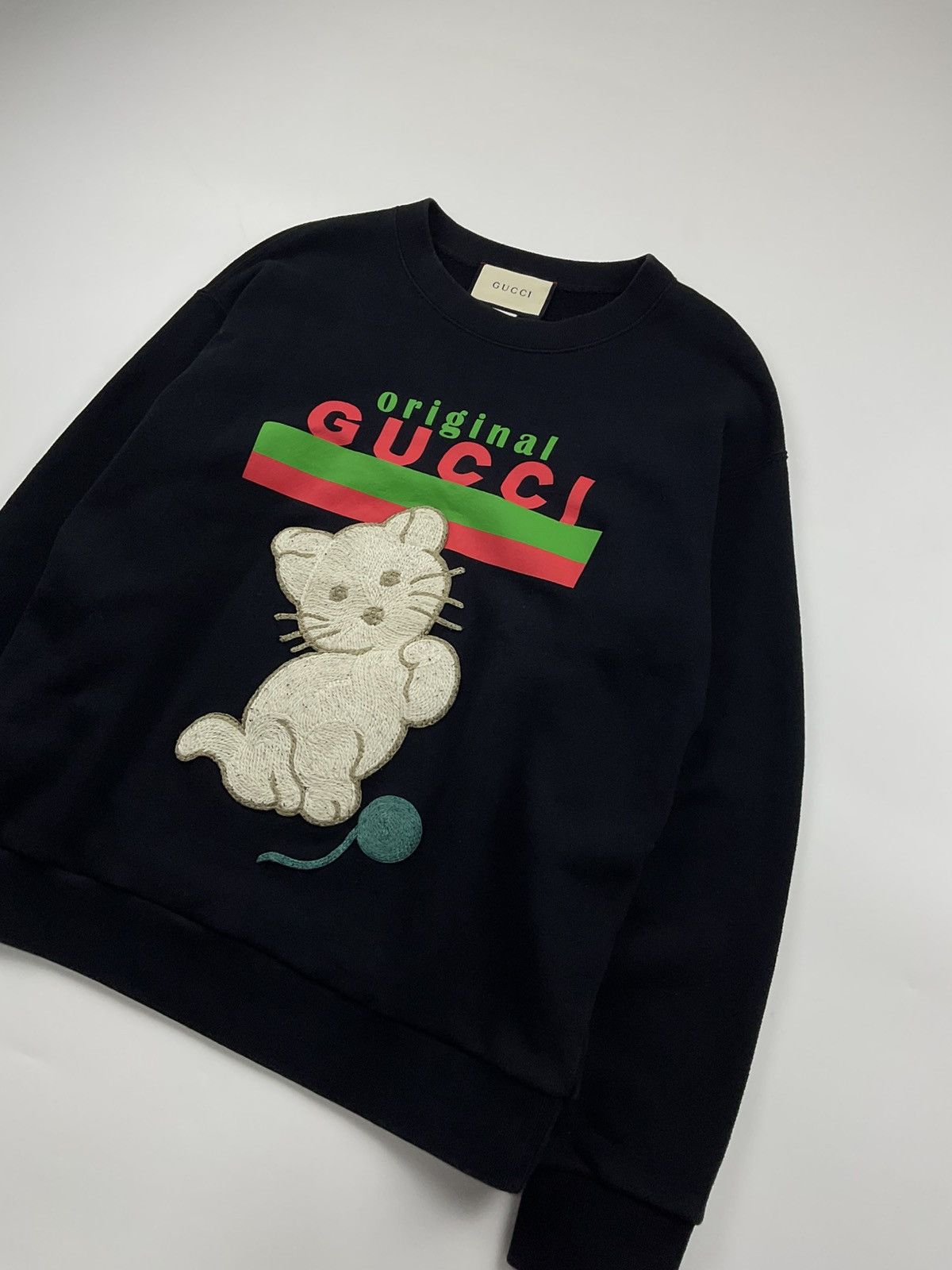 Gucci Gucci Cat Logo Pullover Size US M / EU 48-50 / 2 - 3 Thumbnail