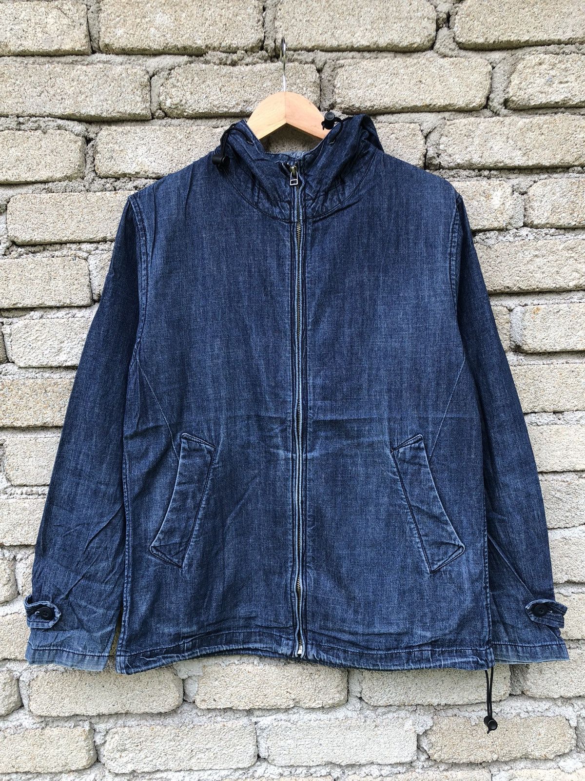 Vintage Vintage Japanese Brands Global Work Fullzipper Denim Jacket Size US L / EU 52-54 / 3 - 1 Thumbnail